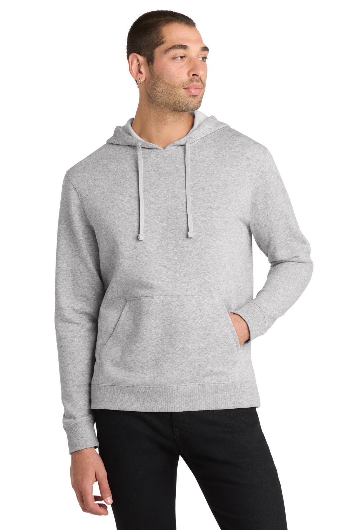 district ®  lightweight fleece hoodie. dm391
