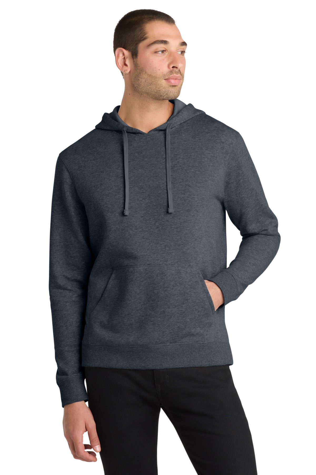 district ®  lightweight fleece hoodie. dm391