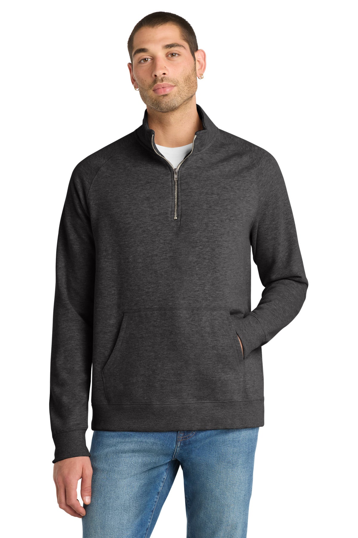 district ®  lightweight fleece 1/4-zip. dm392