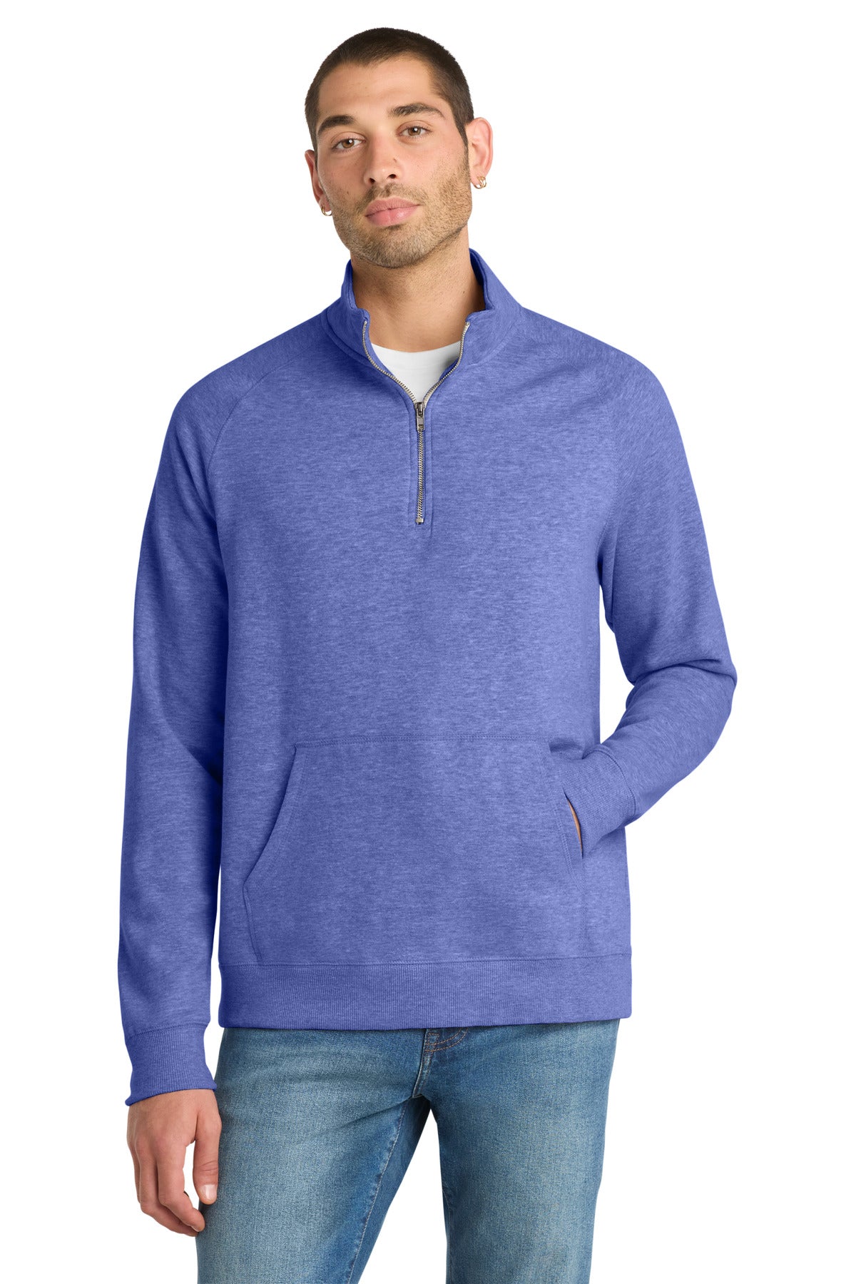 district ®  lightweight fleece 1/4-zip. dm392