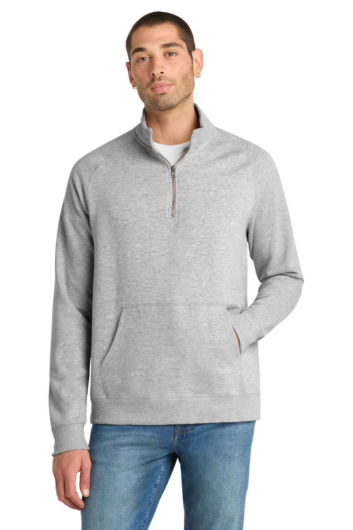 district ®  lightweight fleece 1/4-zip. dm392