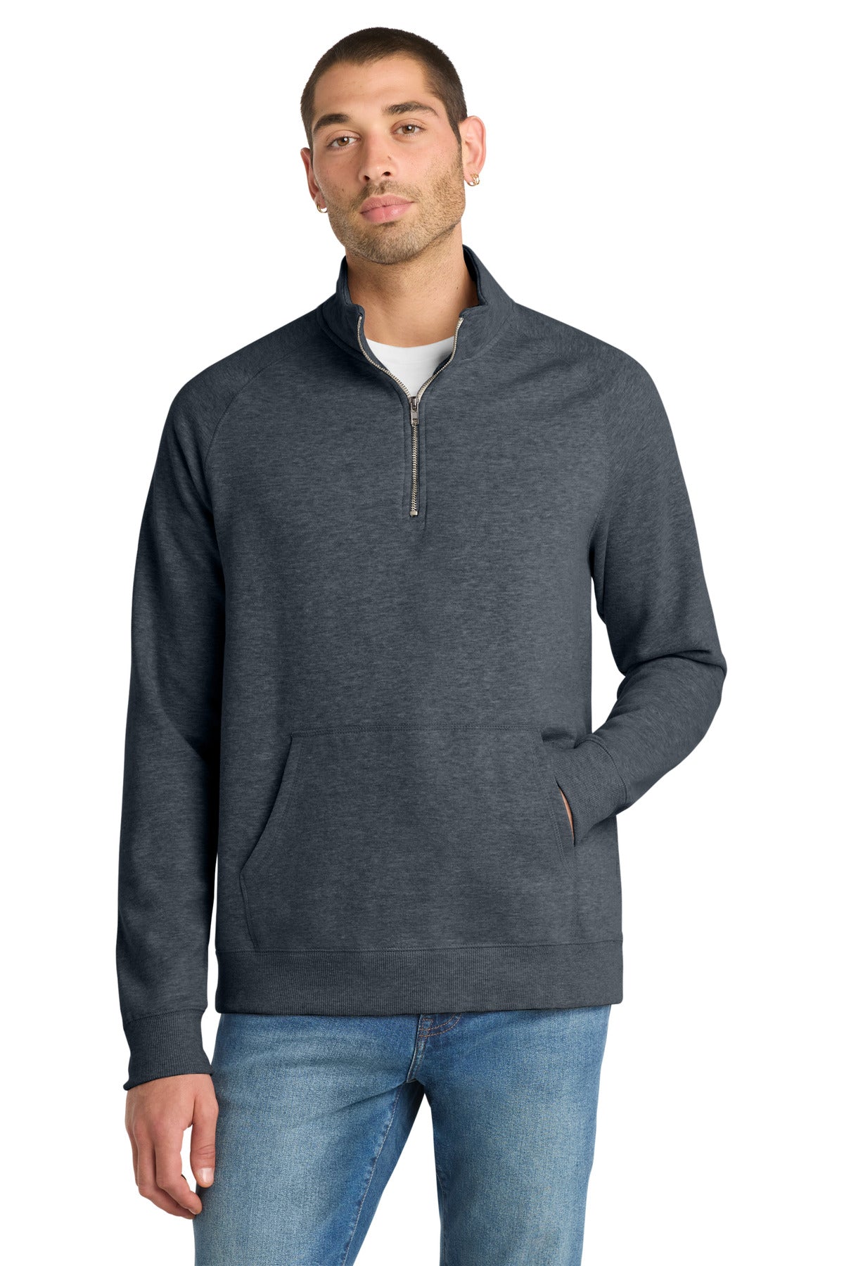 district ®  lightweight fleece 1/4-zip. dm392