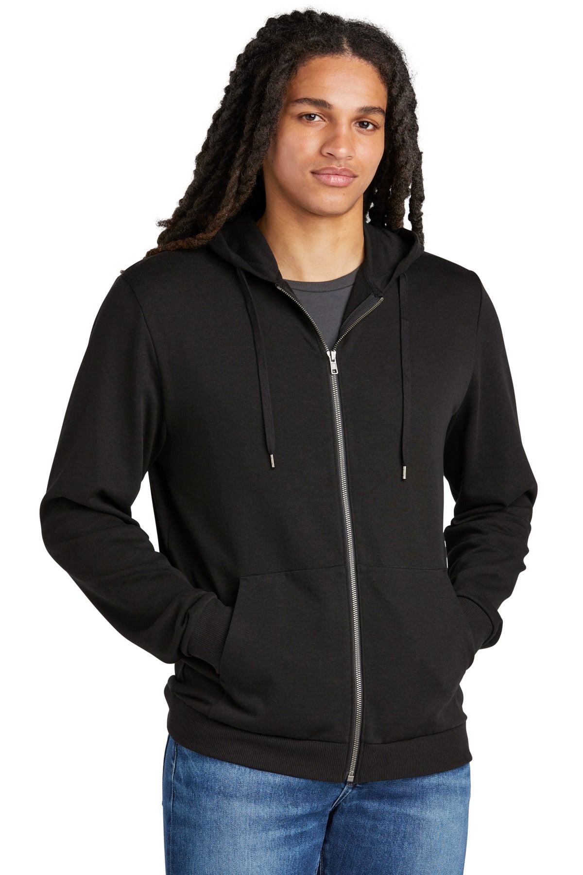 district ®  perfect tri ®  fleece full-zip hoodie dt1302