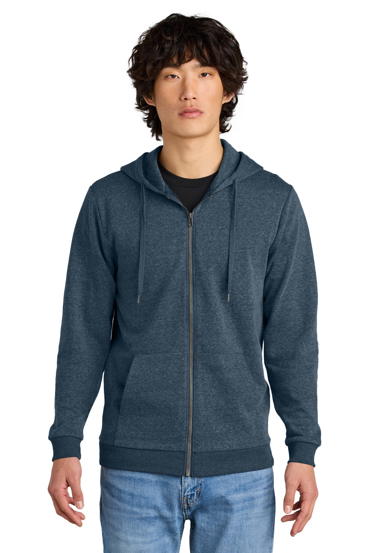 district ®  perfect tri ®  fleece full-zip hoodie dt1302