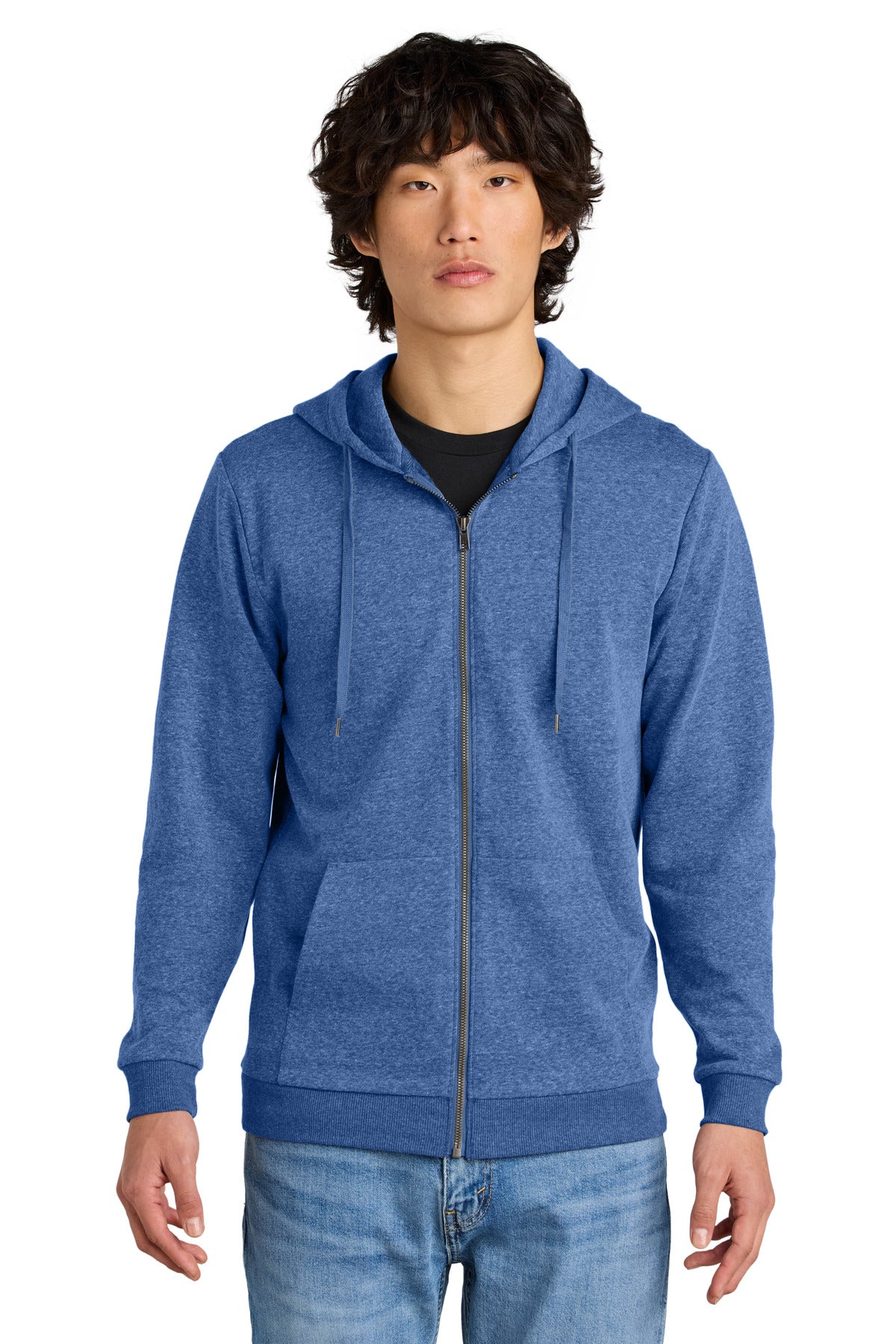 district ®  perfect tri ®  fleece full-zip hoodie dt1302