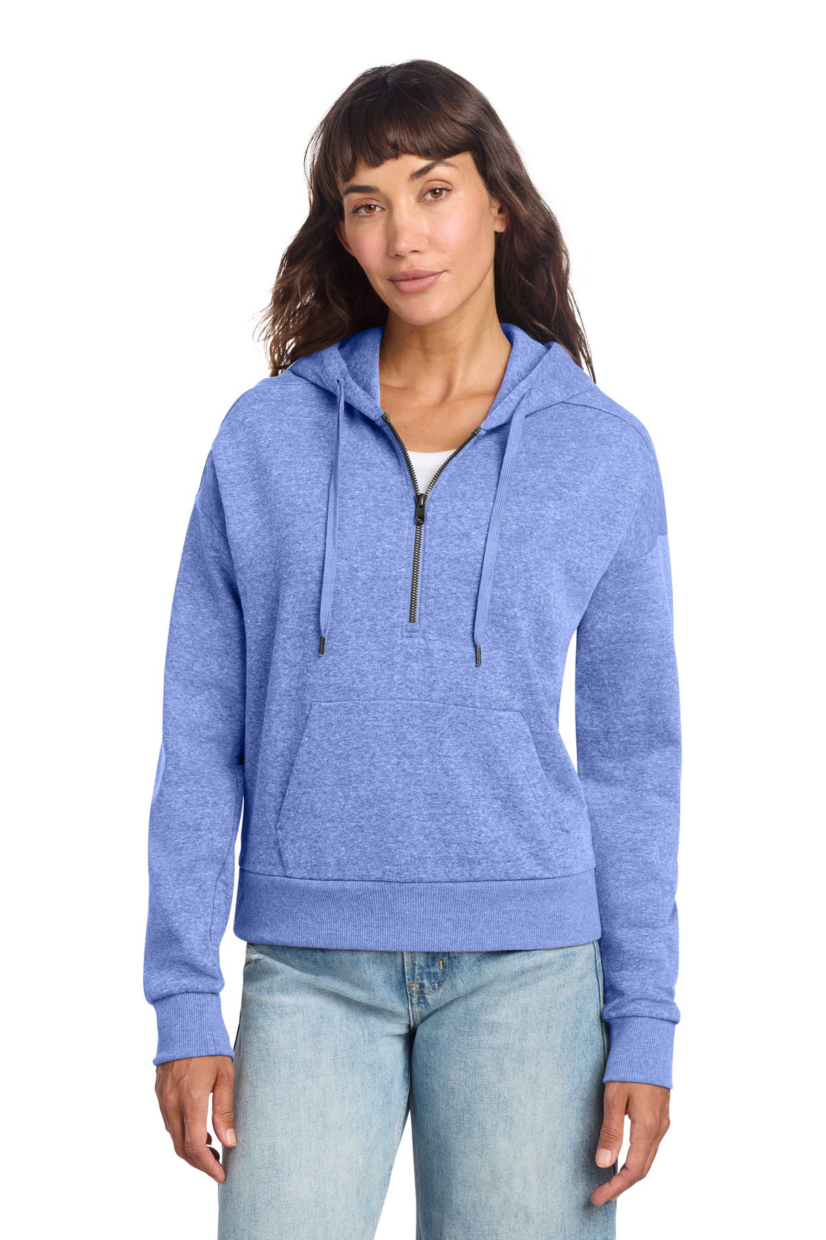 district ®  women's perfect tri ®  fleece 1/2-zip pullover dt1311