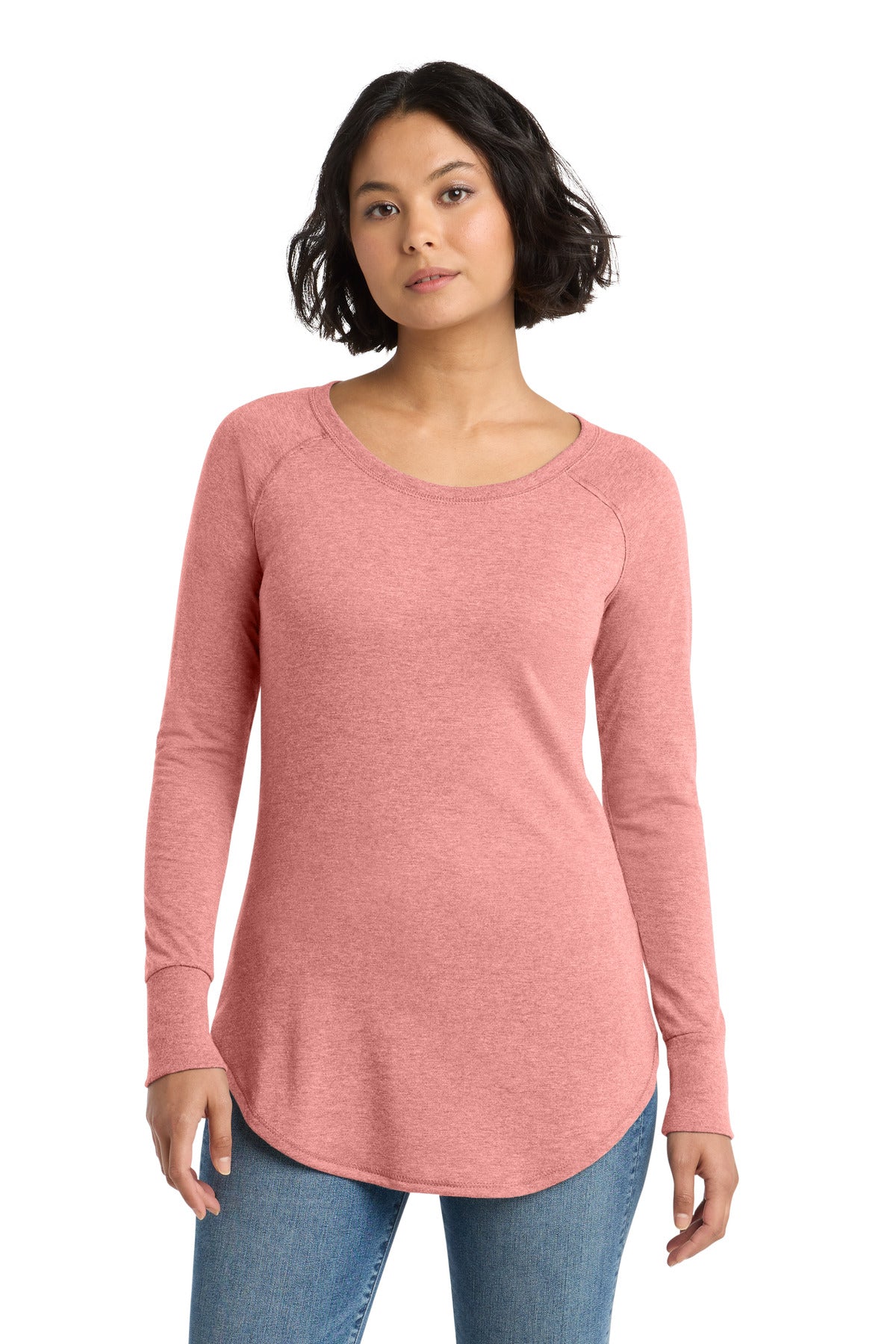 district  ®  women's perfect tri  ®  long sleeve tunic tee. dt132l
