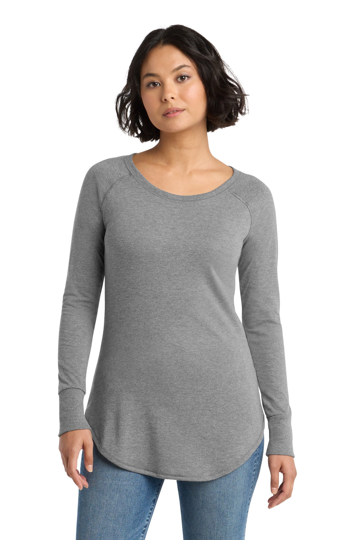 district  ®  women's perfect tri  ®  long sleeve tunic tee. dt132l
