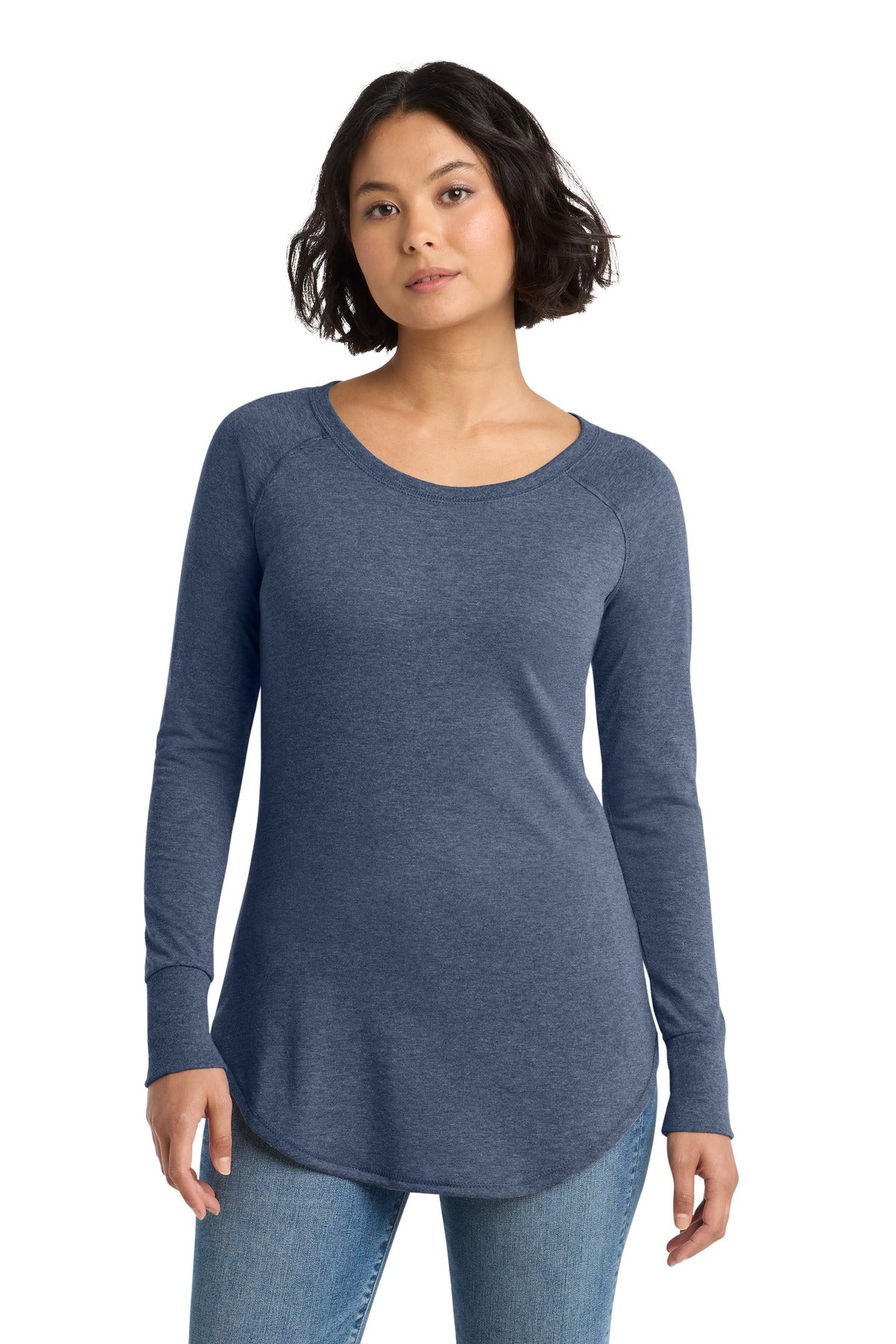 district  ®  women's perfect tri  ®  long sleeve tunic tee. dt132l