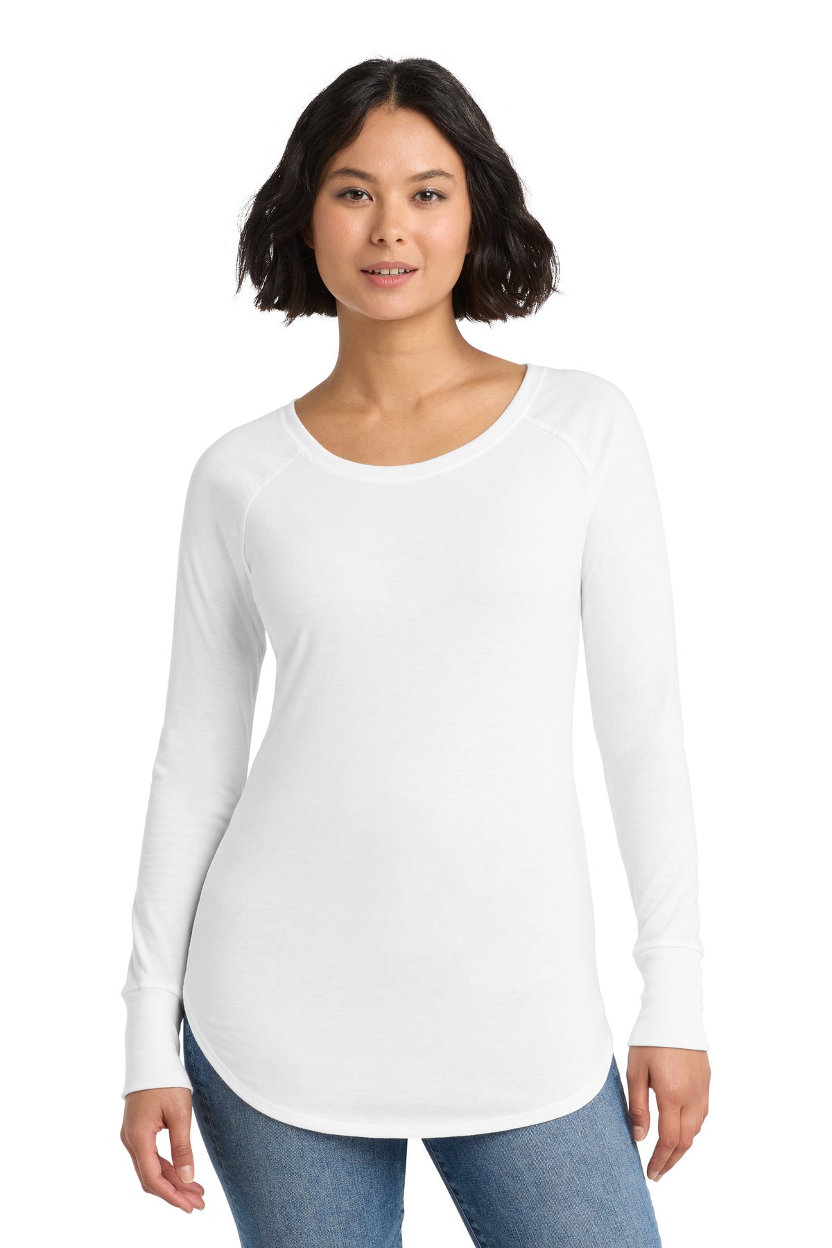 district  ®  women's perfect tri  ®  long sleeve tunic tee. dt132l