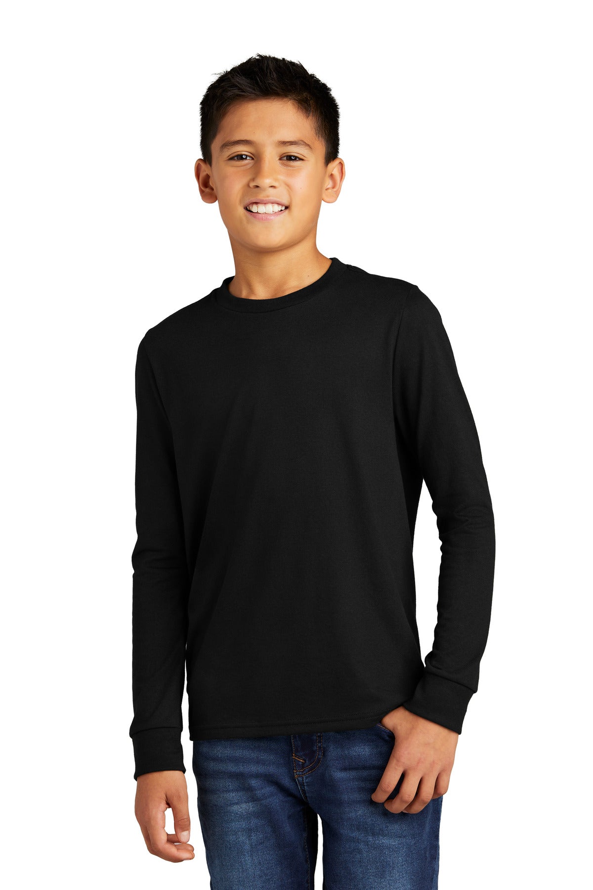 district ®  youth perfect tri ®  long sleeve tee dt132y