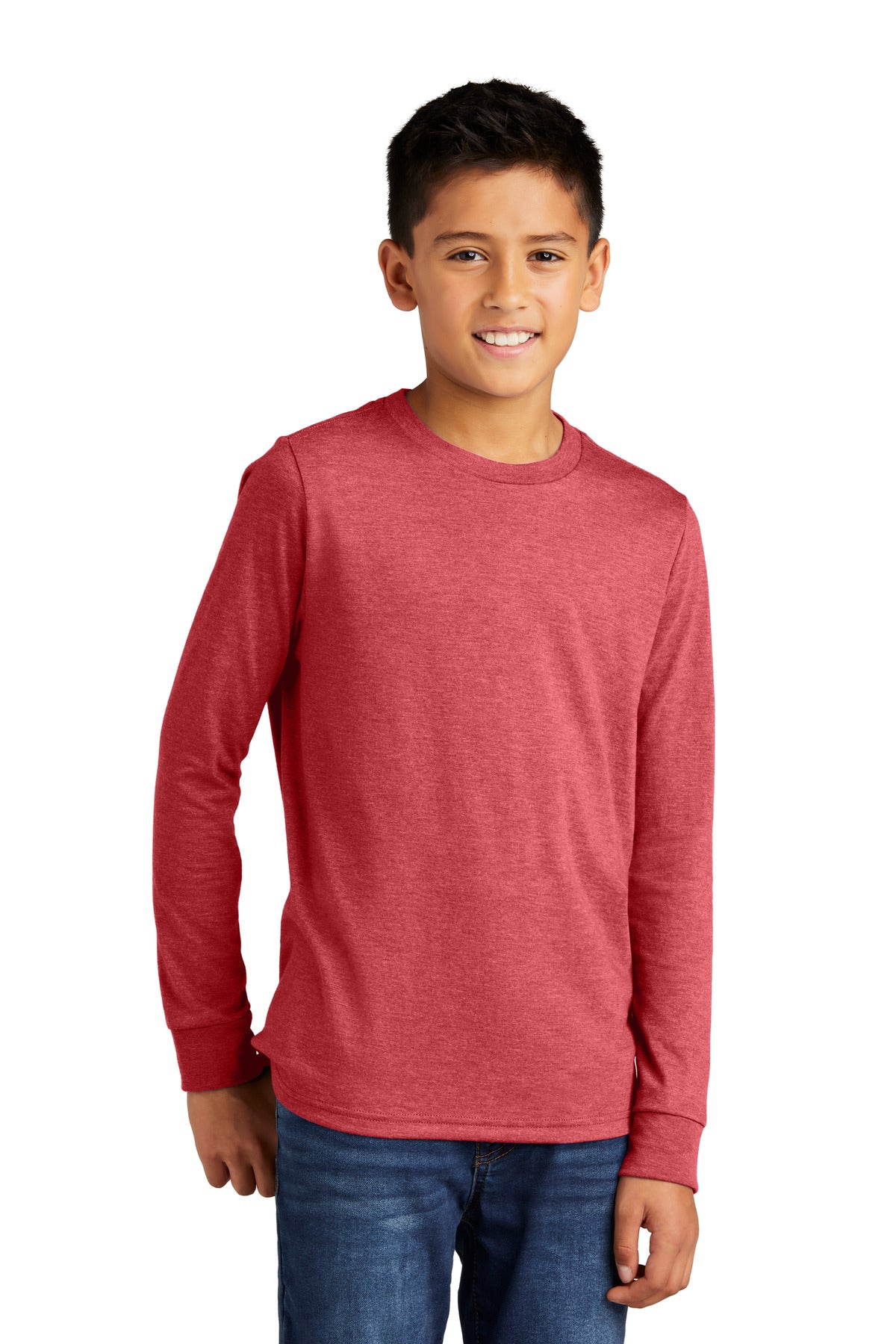 district ®  youth perfect tri ®  long sleeve tee dt132y