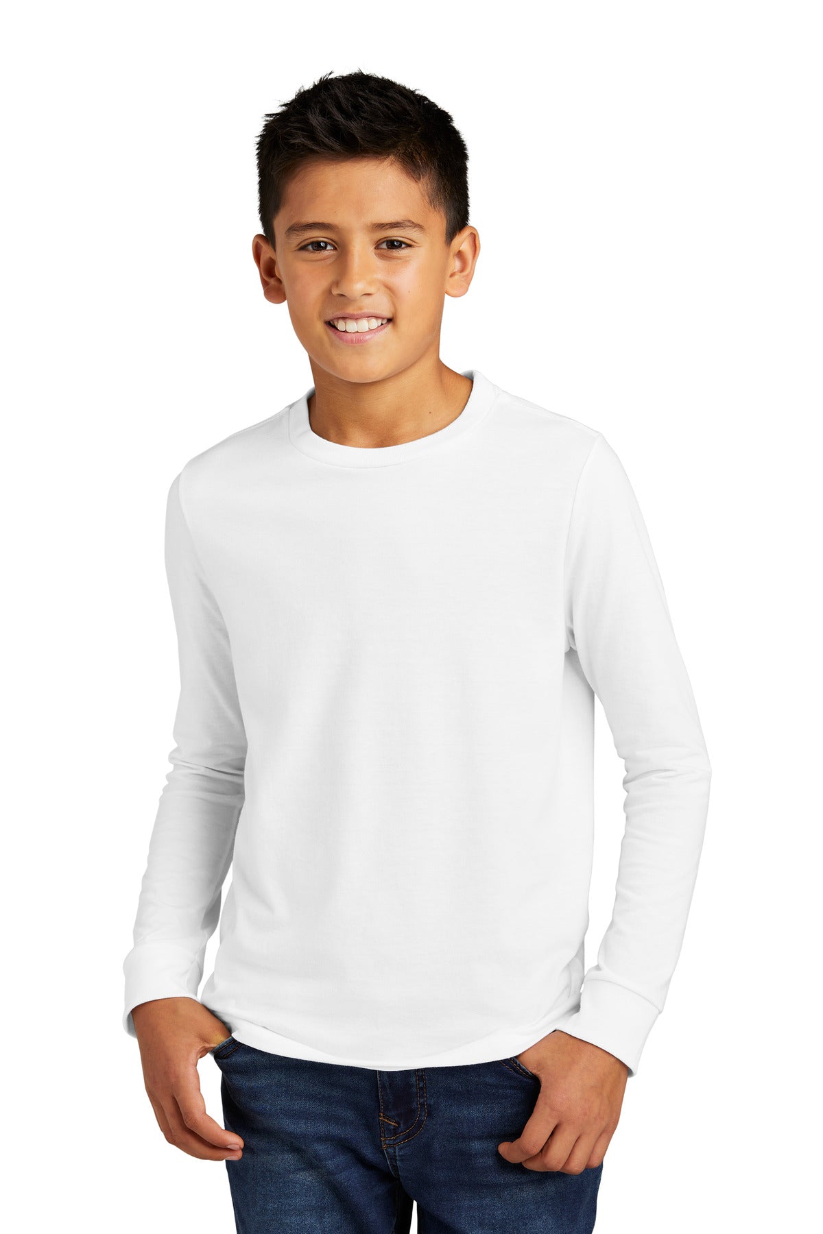 district ®  youth perfect tri ®  long sleeve tee dt132y