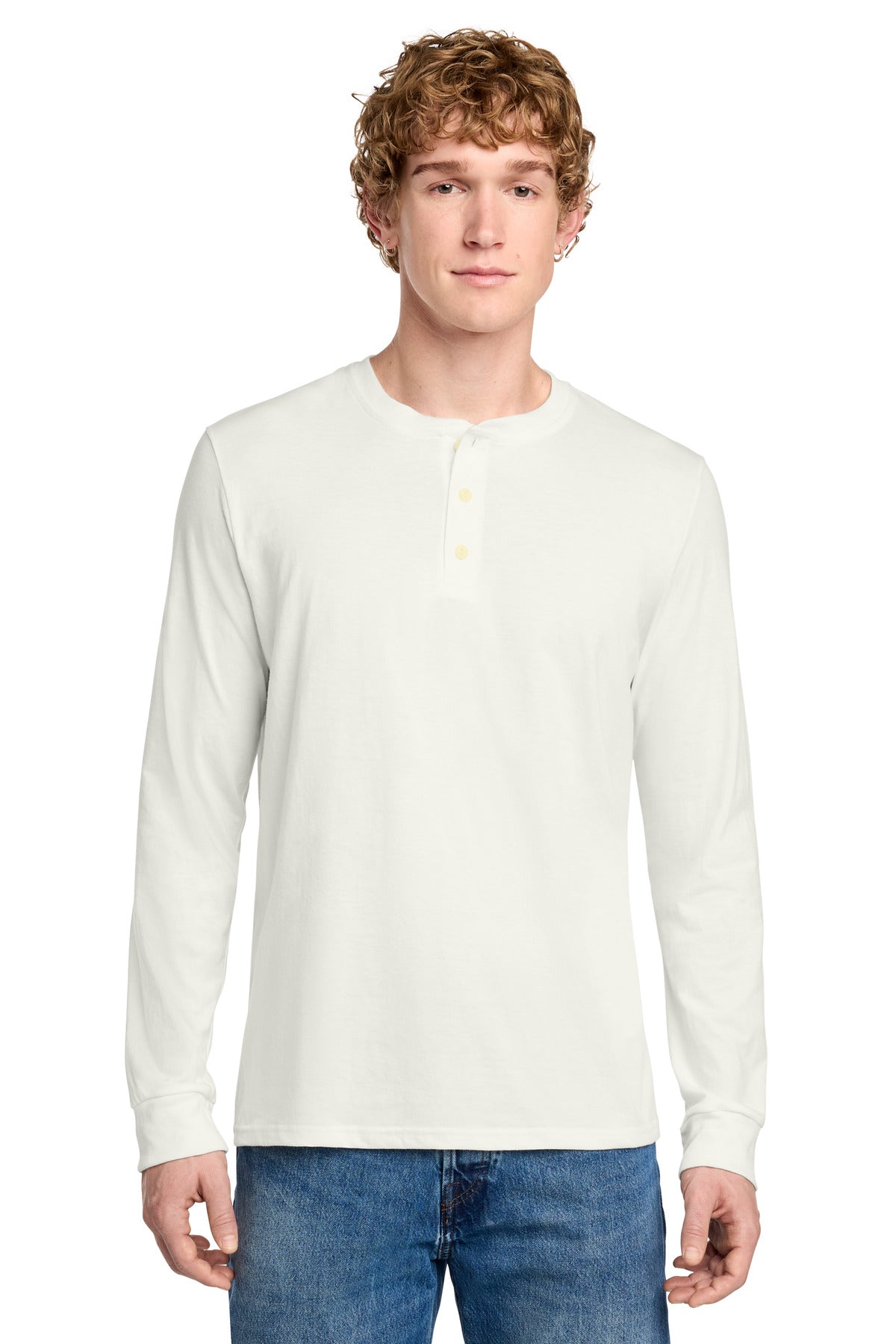 district ®  perfect tri ®  long sleeve henley dt145