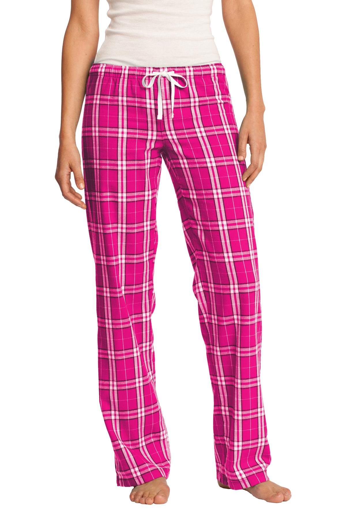 district ®  women's flannel plaid pant. dt2800