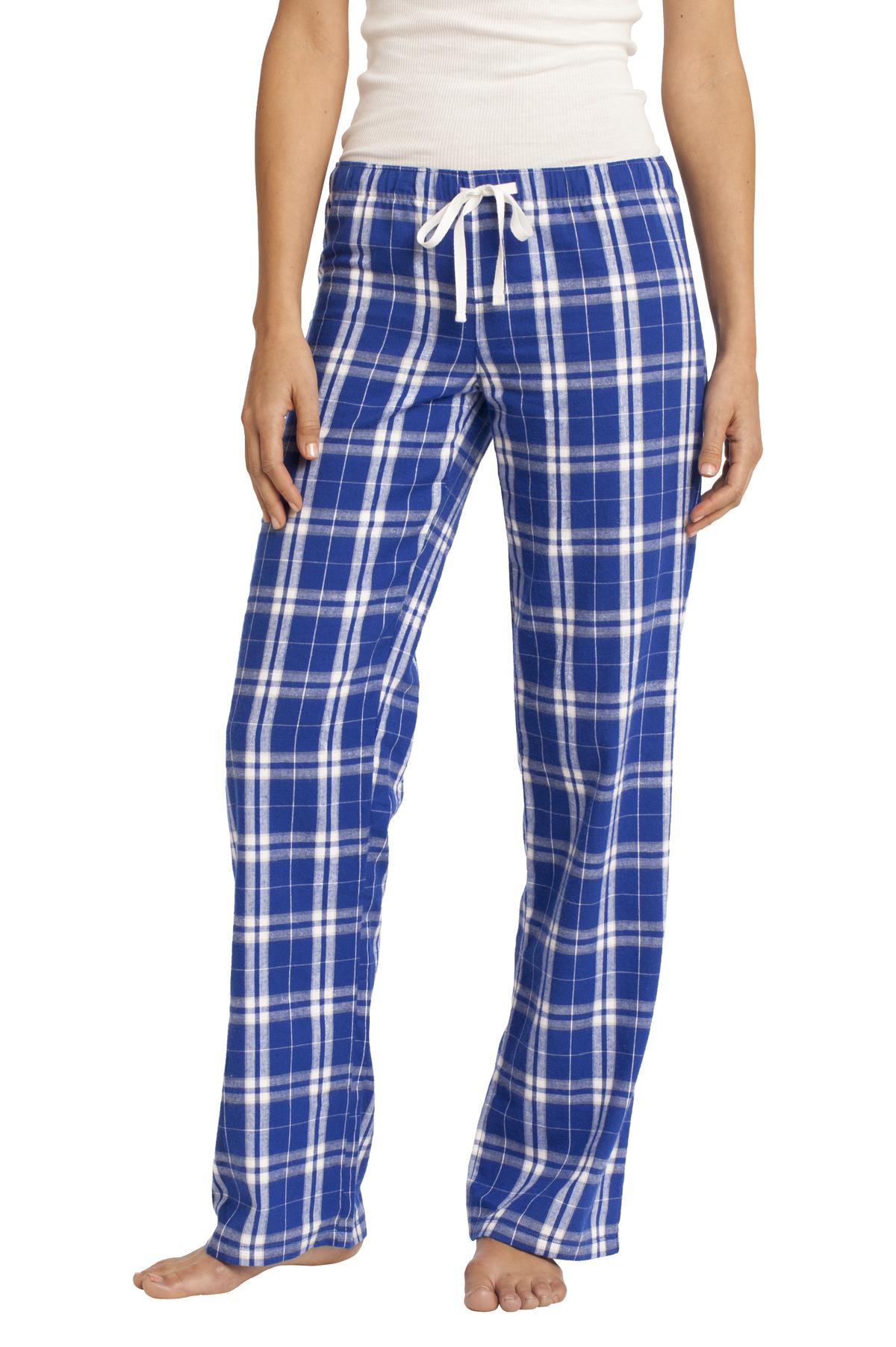 district ®  women's flannel plaid pant. dt2800