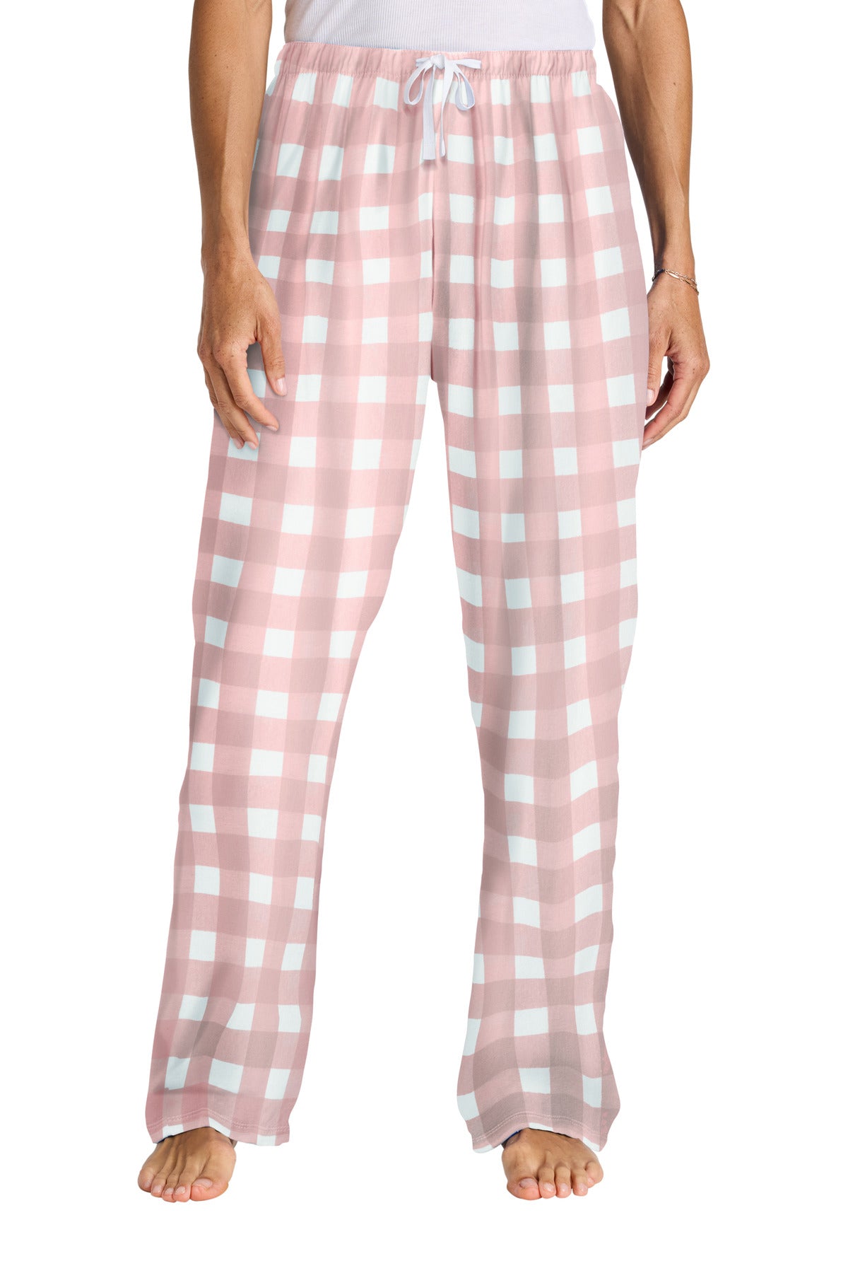 district ®  women's flannel plaid pant. dt2800