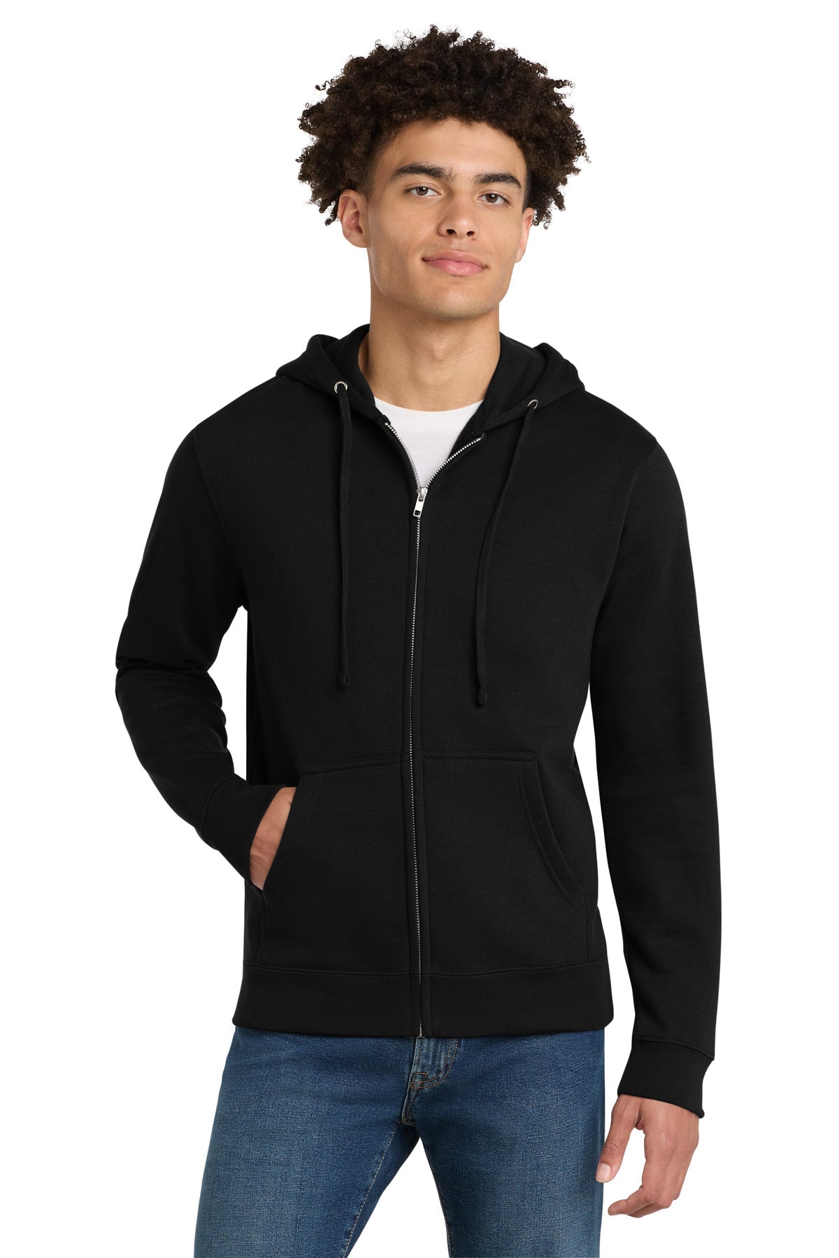 district ®  v.i.t. ™ fleece full-zip hoodie dt6102