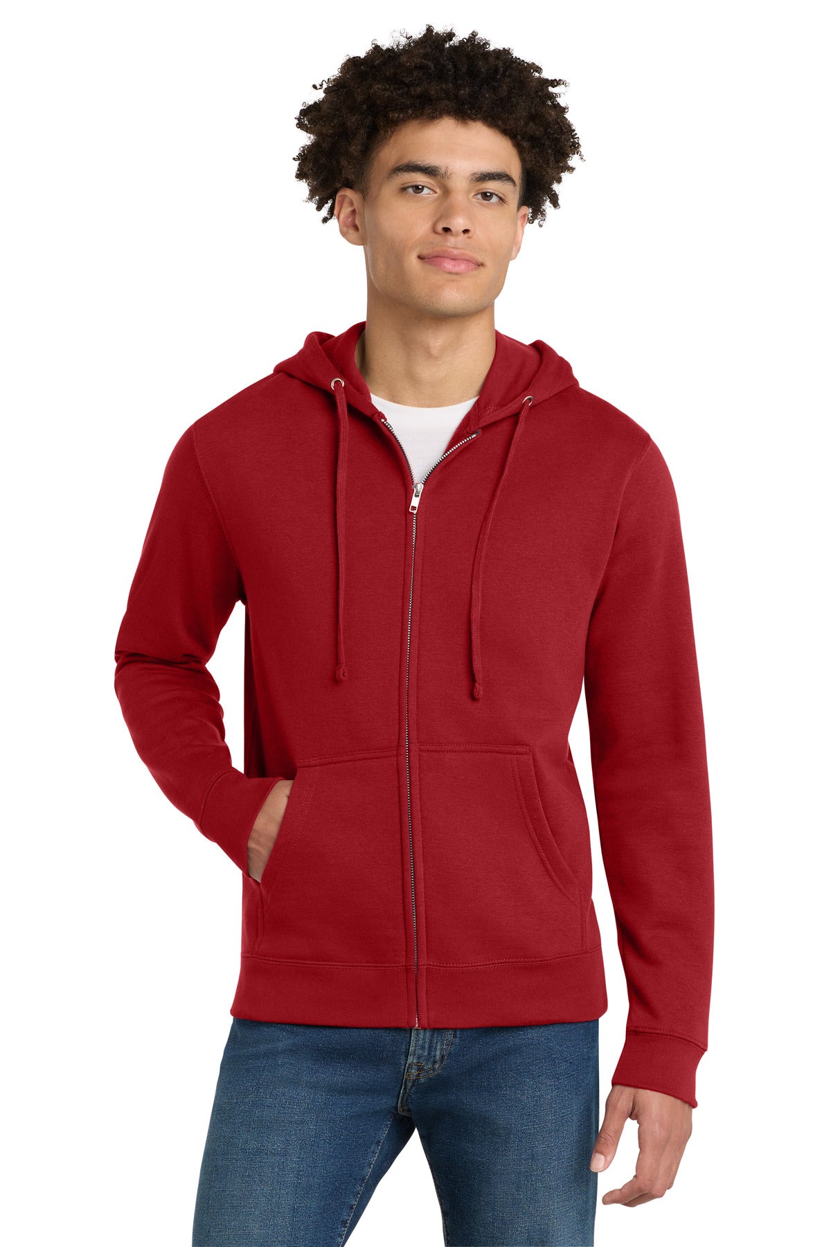 district ®  v.i.t. ™ fleece full-zip hoodie dt6102