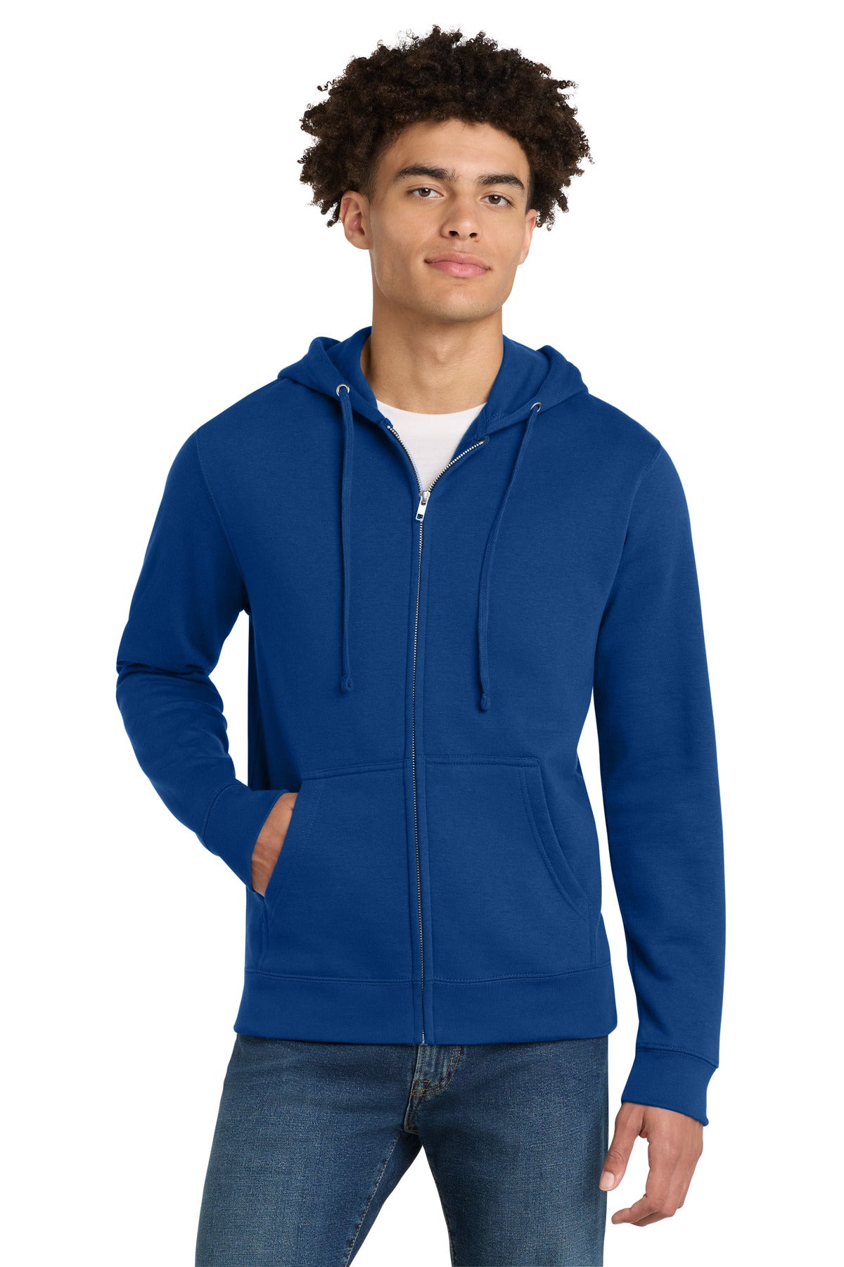 district ®  v.i.t. ™ fleece full-zip hoodie dt6102