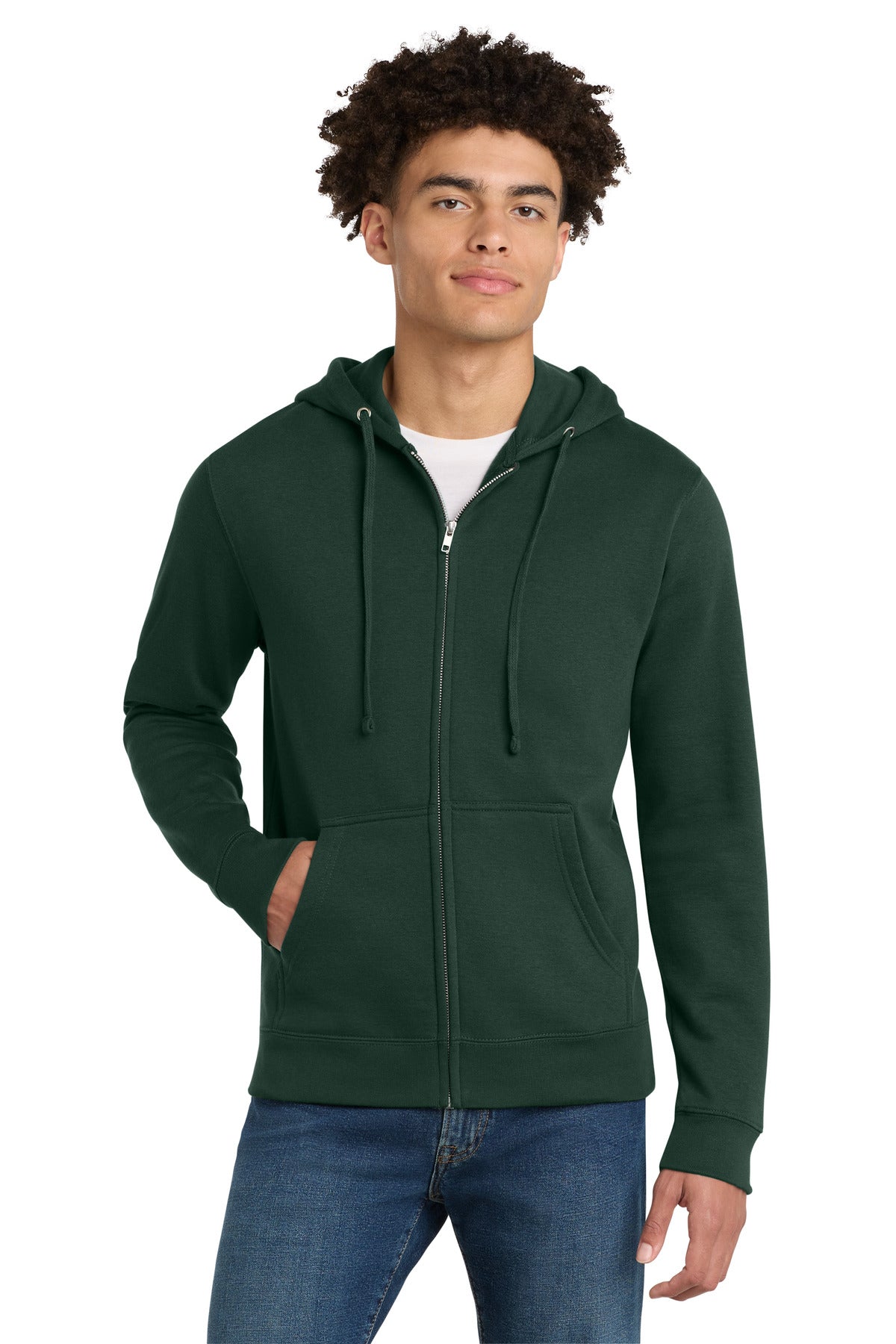 district ®  v.i.t. ™ fleece full-zip hoodie dt6102