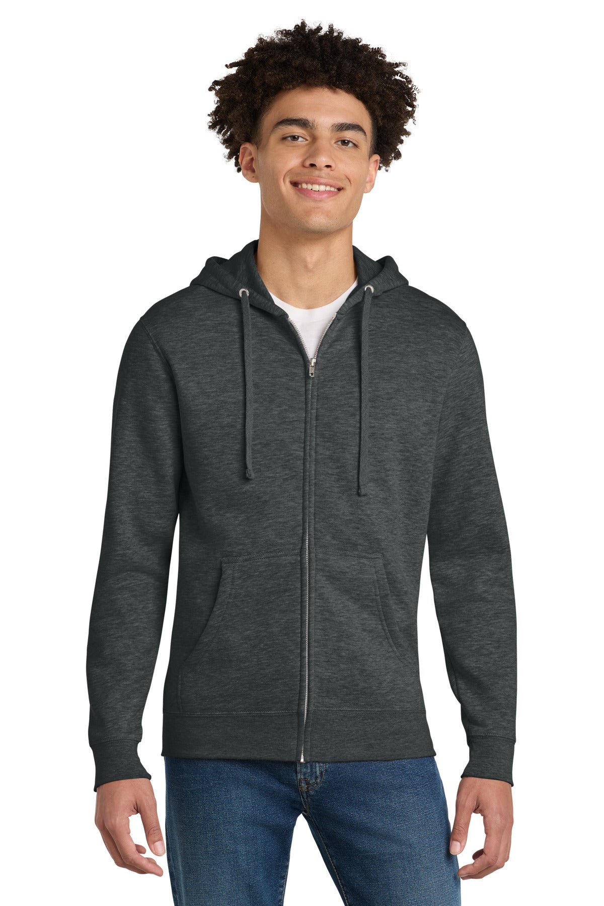 district ®  v.i.t. ™ fleece full-zip hoodie dt6102