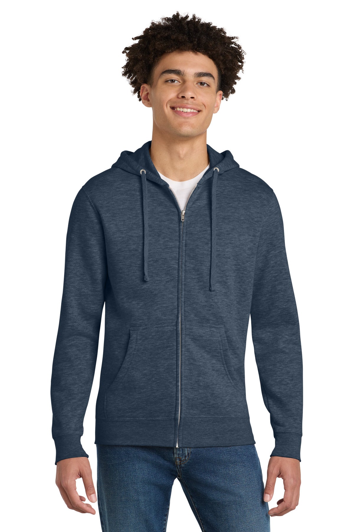 district ®  v.i.t. ™ fleece full-zip hoodie dt6102