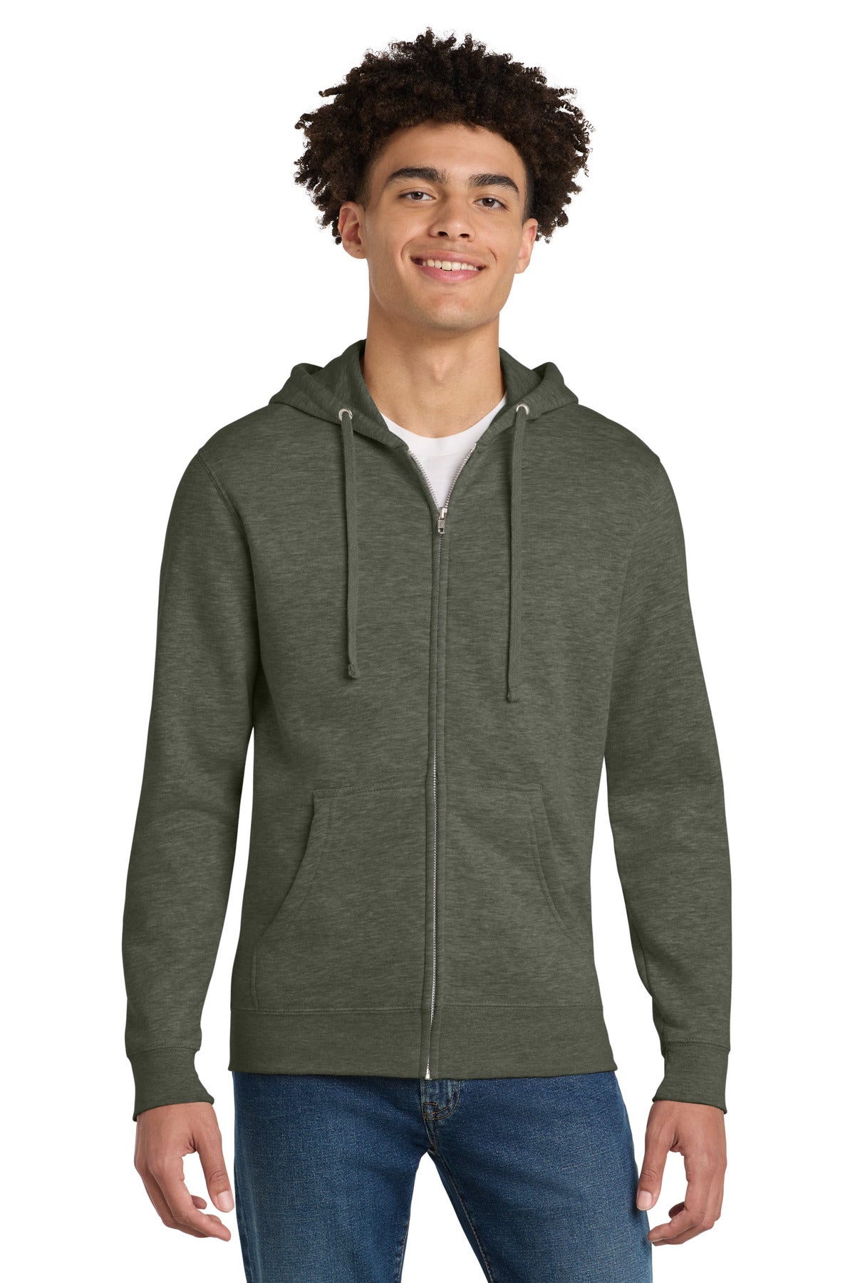 district ®  v.i.t. ™ fleece full-zip hoodie dt6102