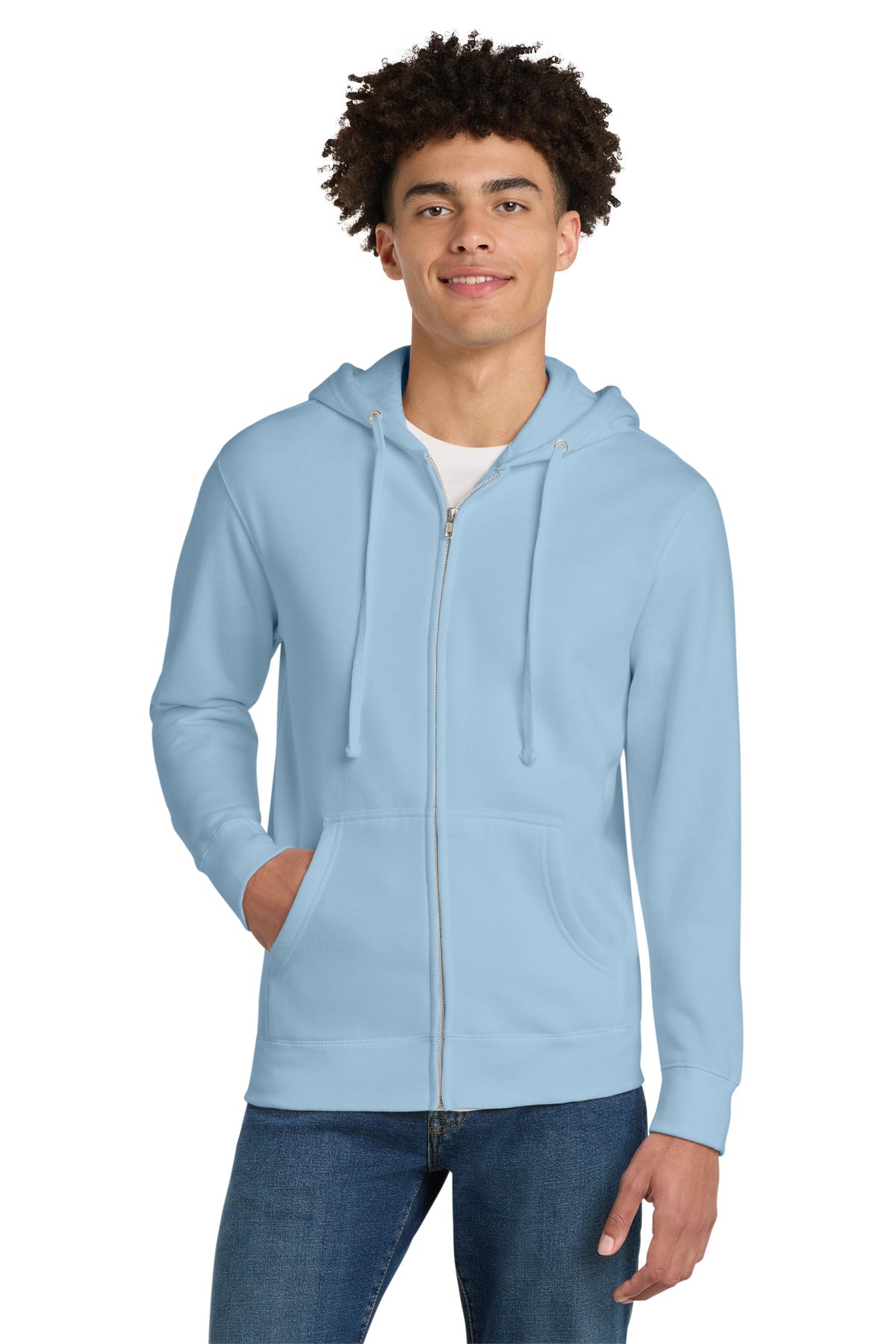 district ®  v.i.t. ™ fleece full-zip hoodie dt6102