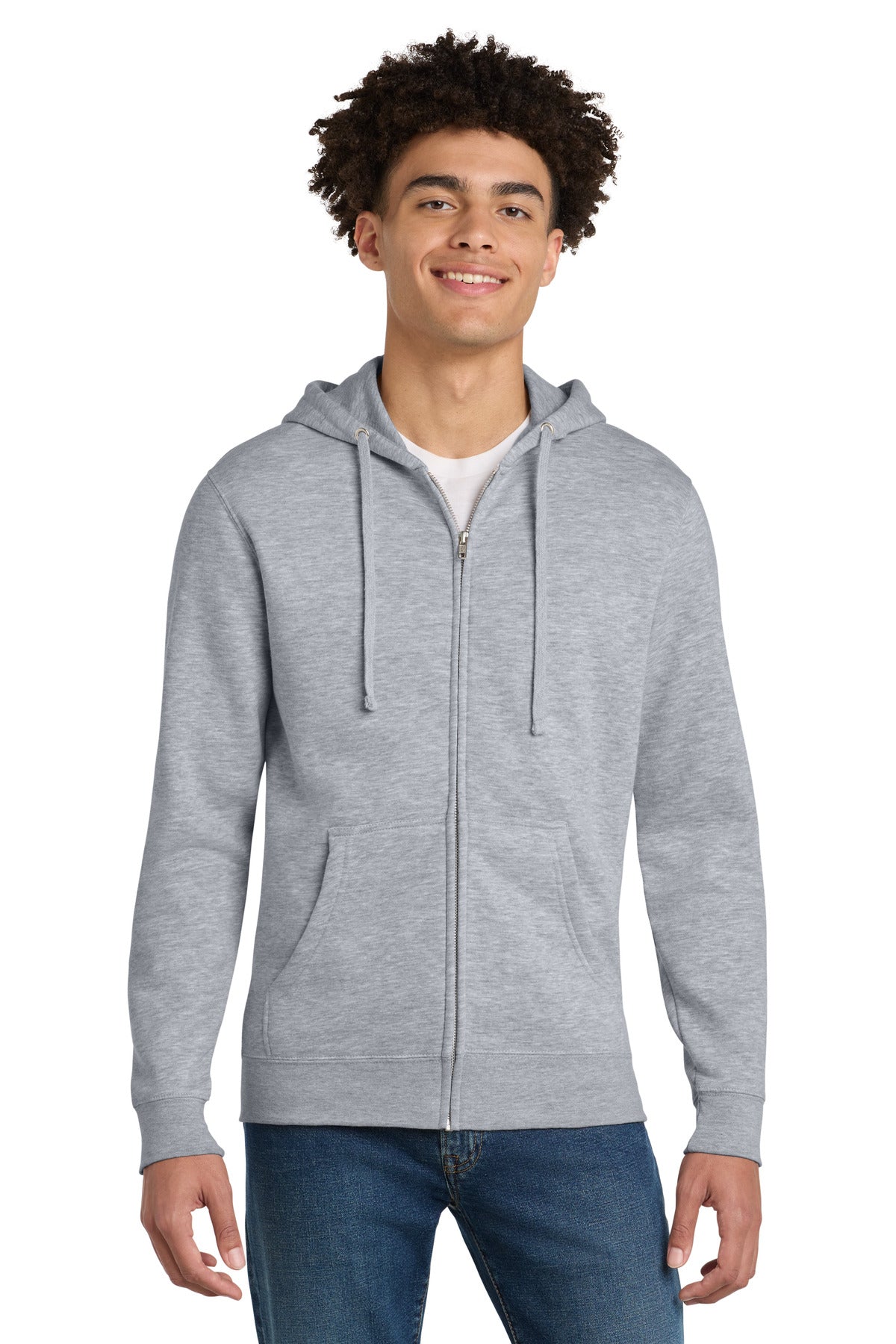 district ®  v.i.t. ™ fleece full-zip hoodie dt6102