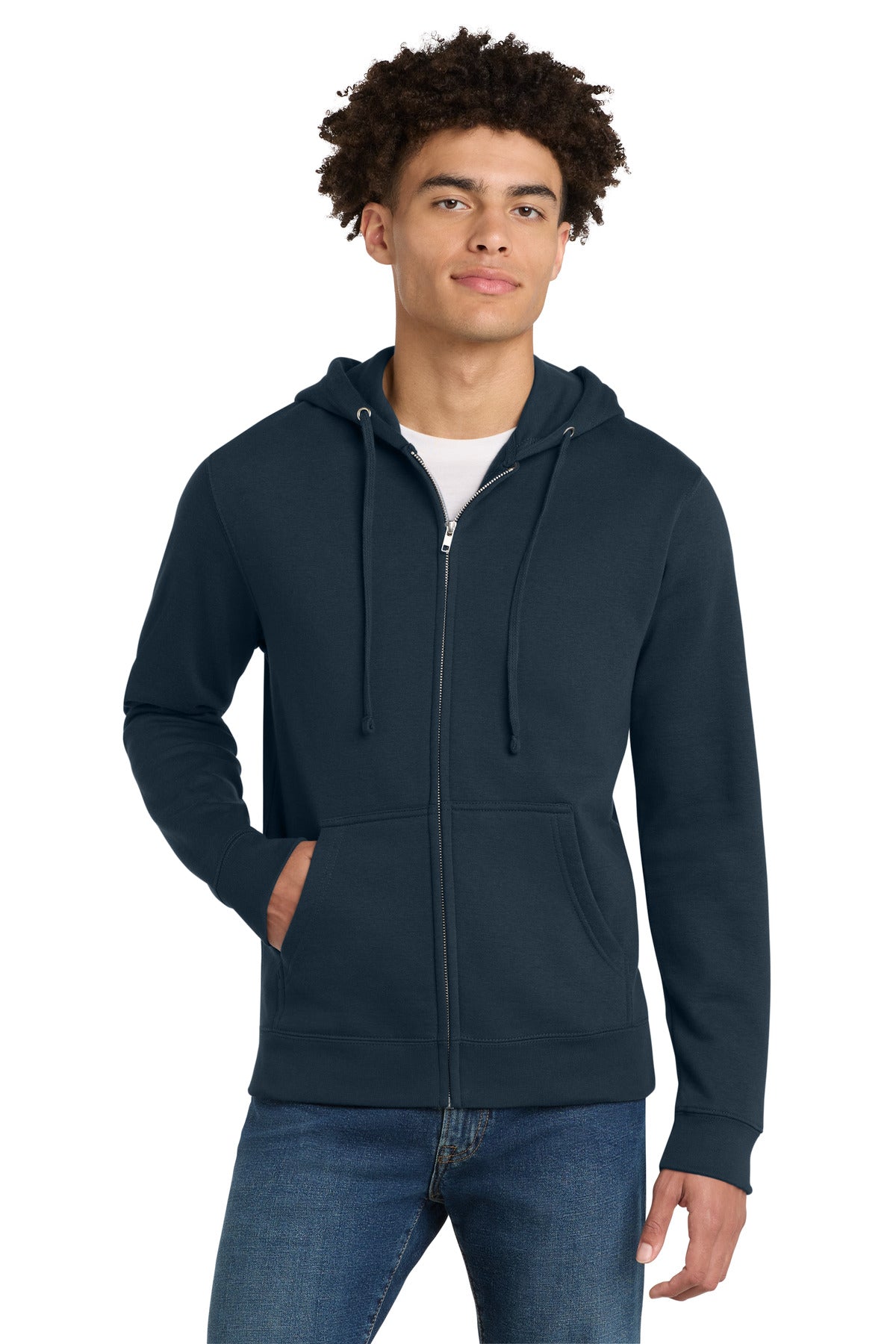district ®  v.i.t. ™ fleece full-zip hoodie dt6102