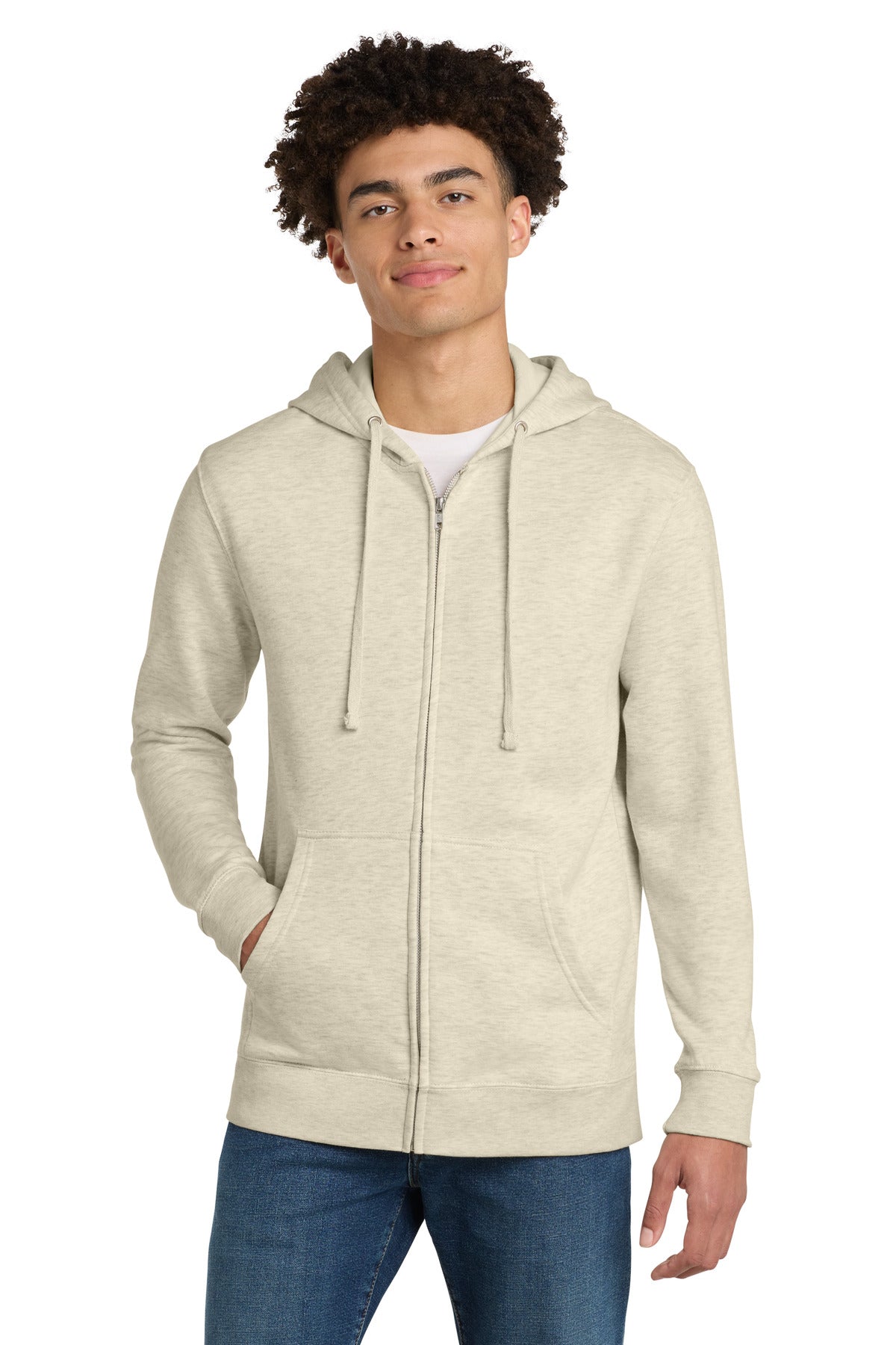 district ®  v.i.t. ™ fleece full-zip hoodie dt6102