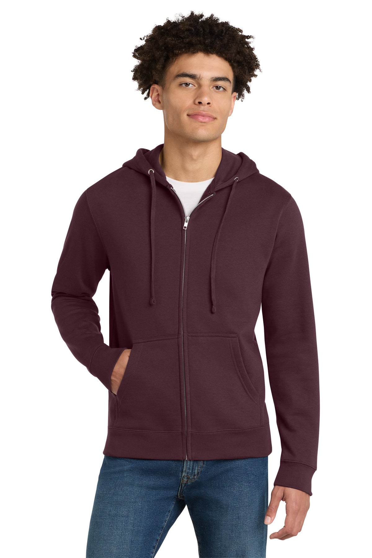 district ®  v.i.t. ™ fleece full-zip hoodie dt6102