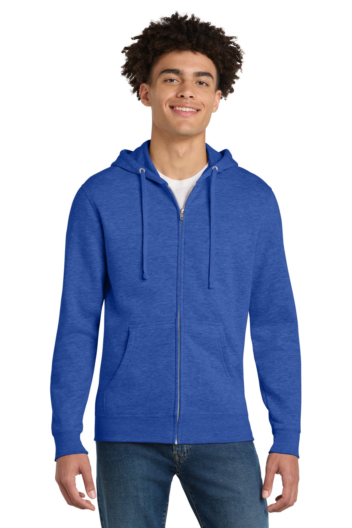 district ®  v.i.t. ™ fleece full-zip hoodie dt6102