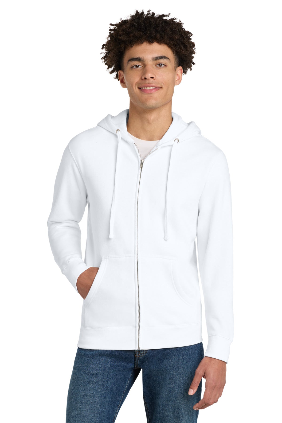 district ®  v.i.t. ™ fleece full-zip hoodie dt6102