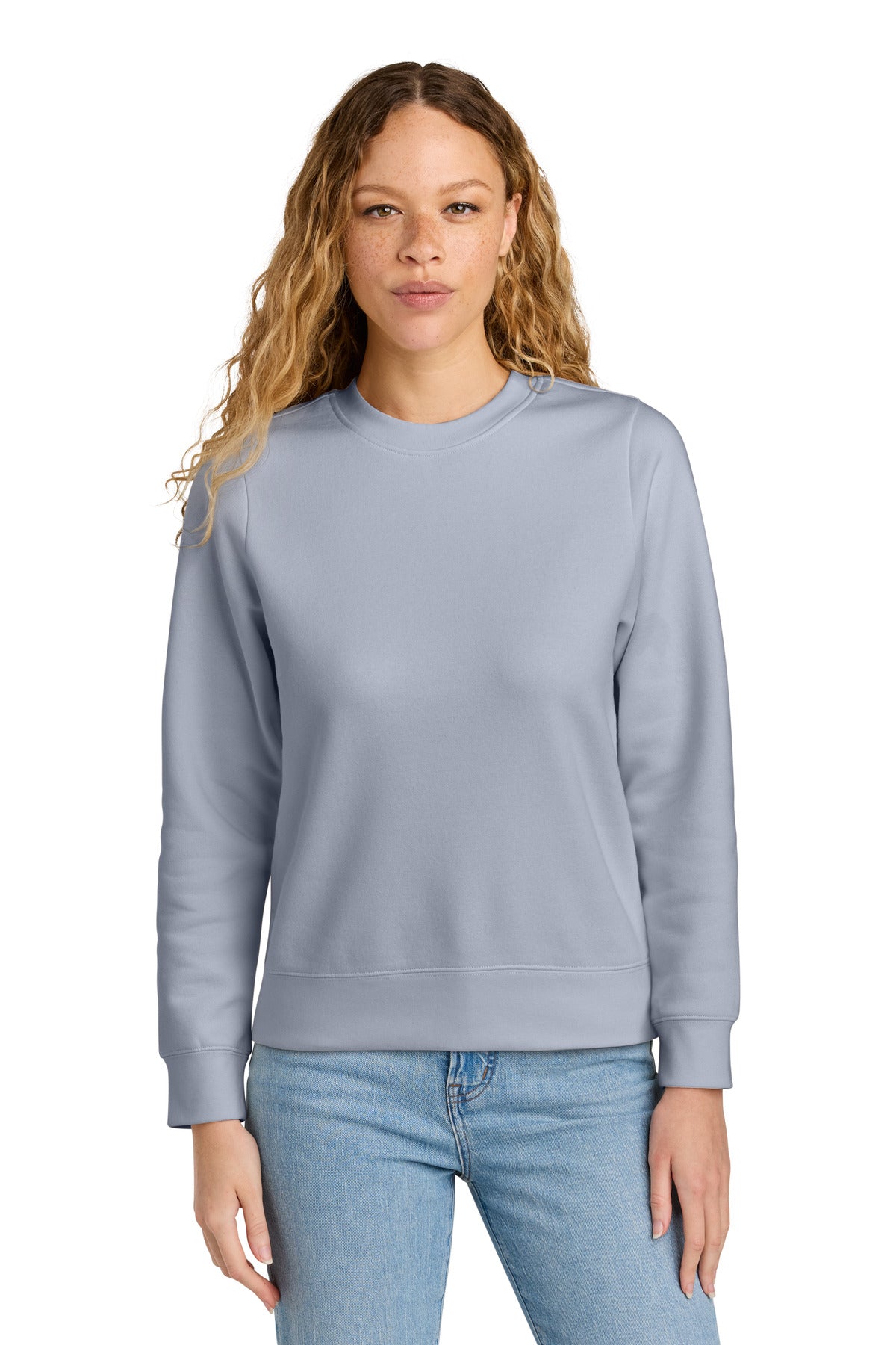 district ®  women's v.i.t. ™  fleece crew dt6105