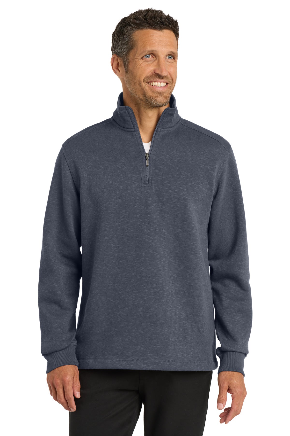 port authority ®  slub fleece 1/4-zip pullover. f295