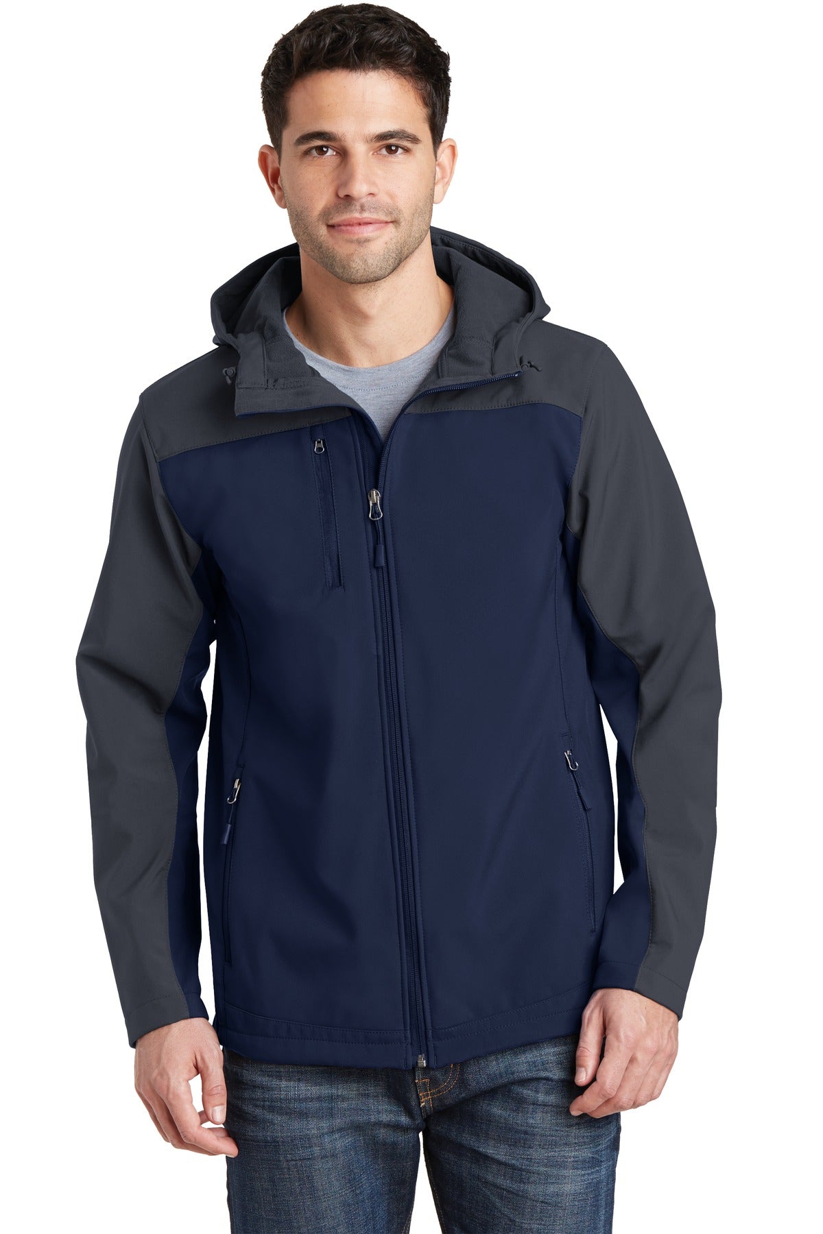port authority ®  hooded core soft shell jacket. j335