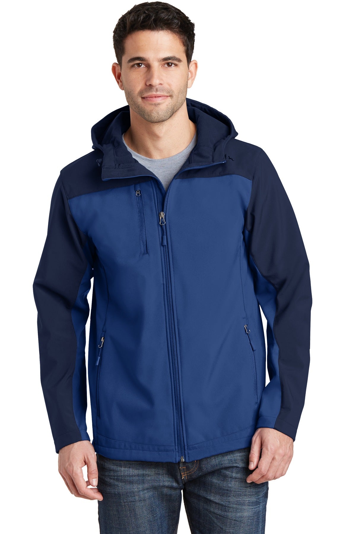 port authority ®  hooded core soft shell jacket. j335