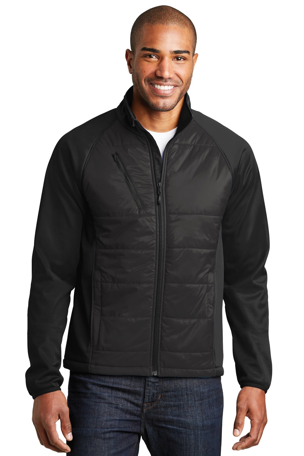 port authority ®  hybrid soft shell jacket. j787