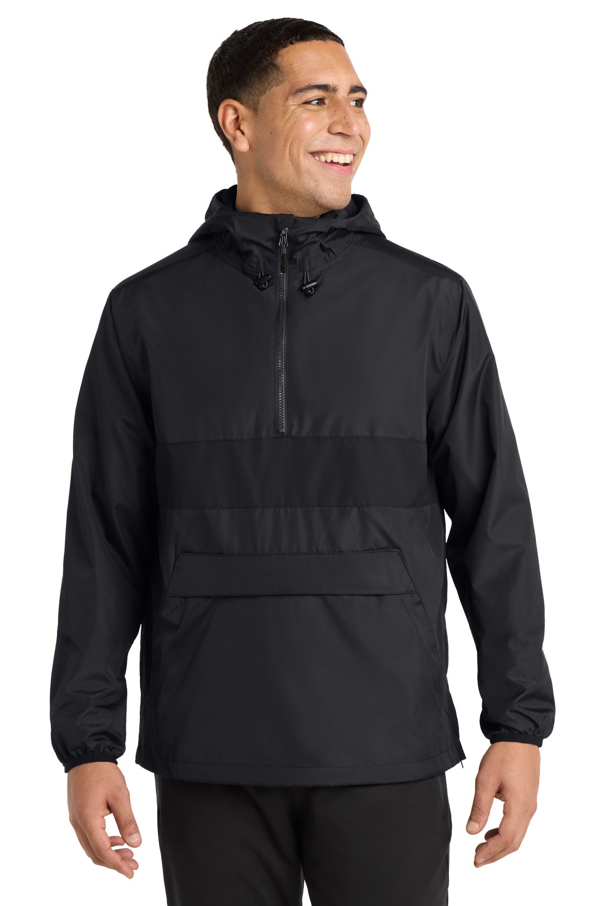 sport-tek ®  zipped pocket anorak. jst65