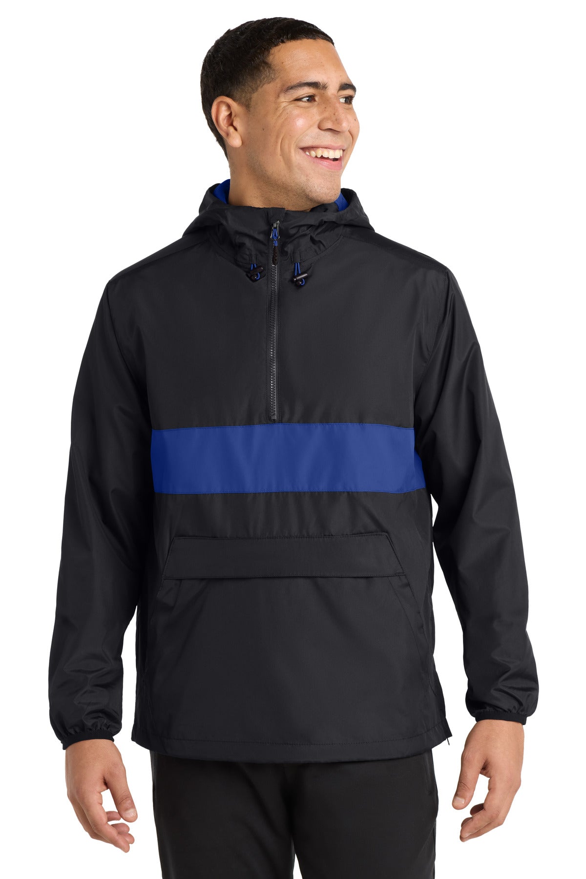 sport-tek ®  zipped pocket anorak. jst65