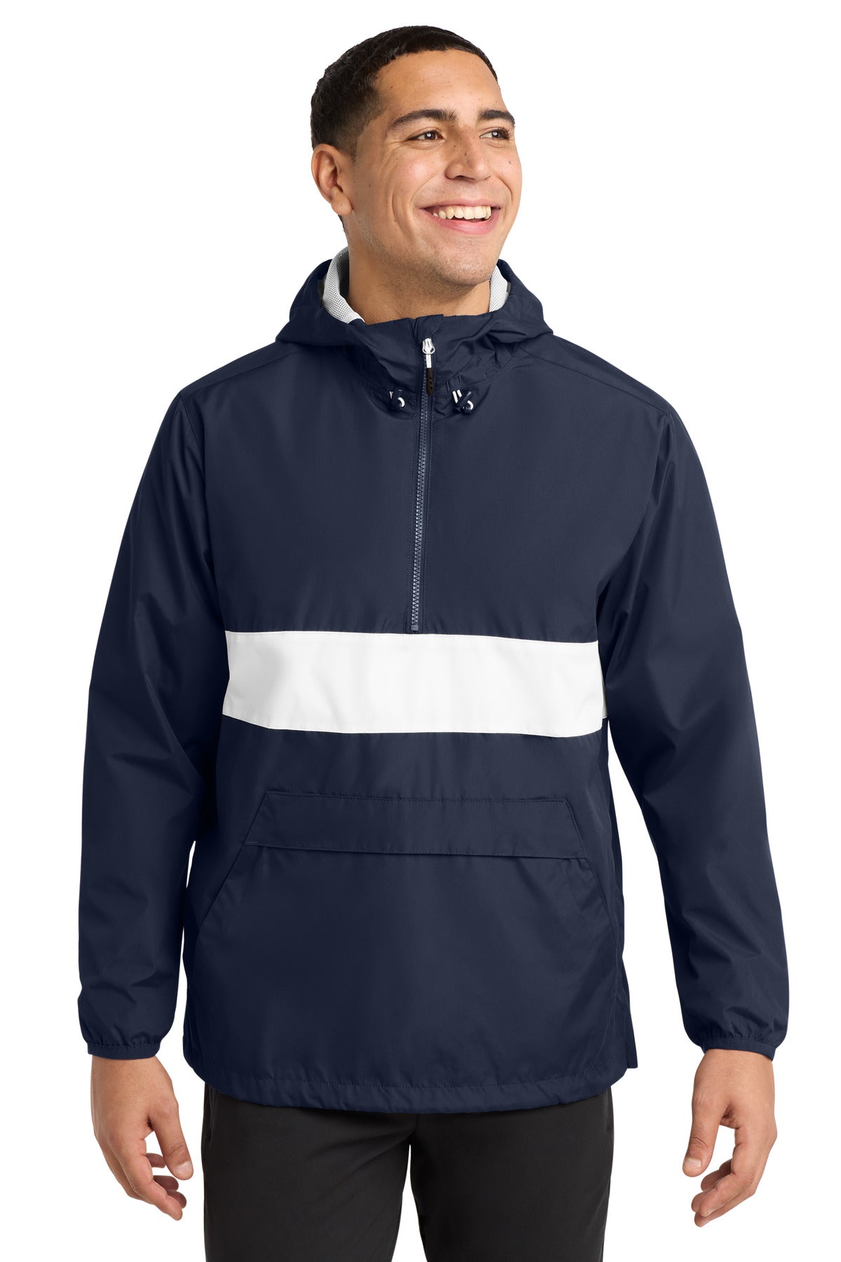 sport-tek ®  zipped pocket anorak. jst65