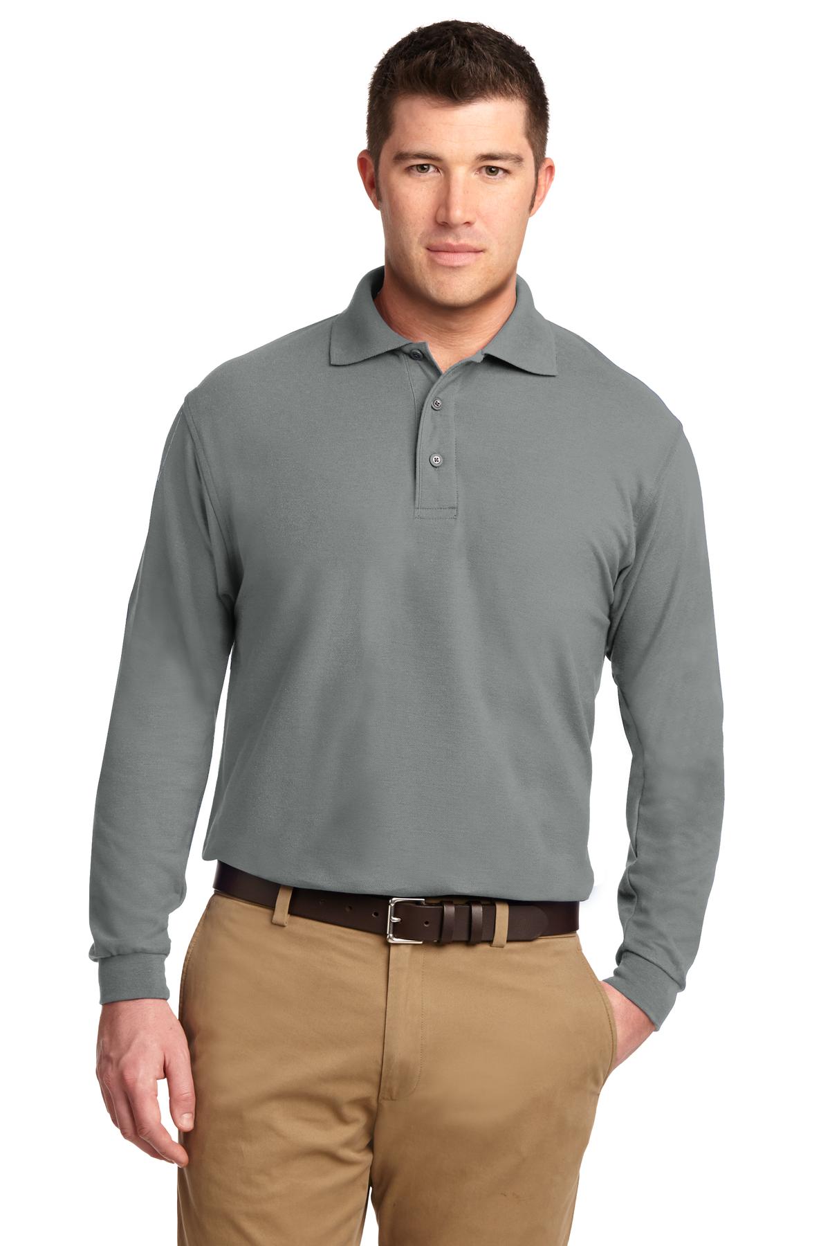 port authority ®  silk touch™ long sleeve polo.  k500ls