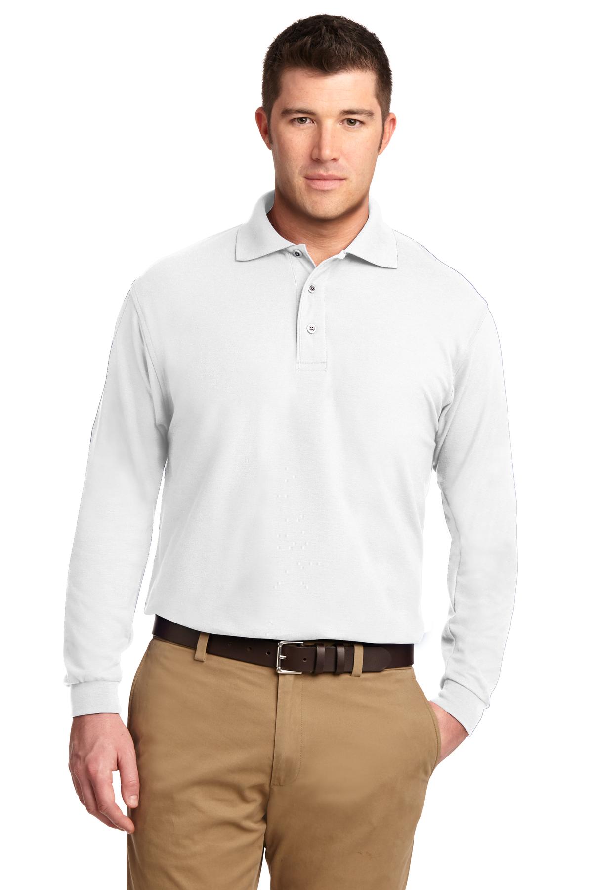 port authority ®  silk touch™ long sleeve polo.  k500ls