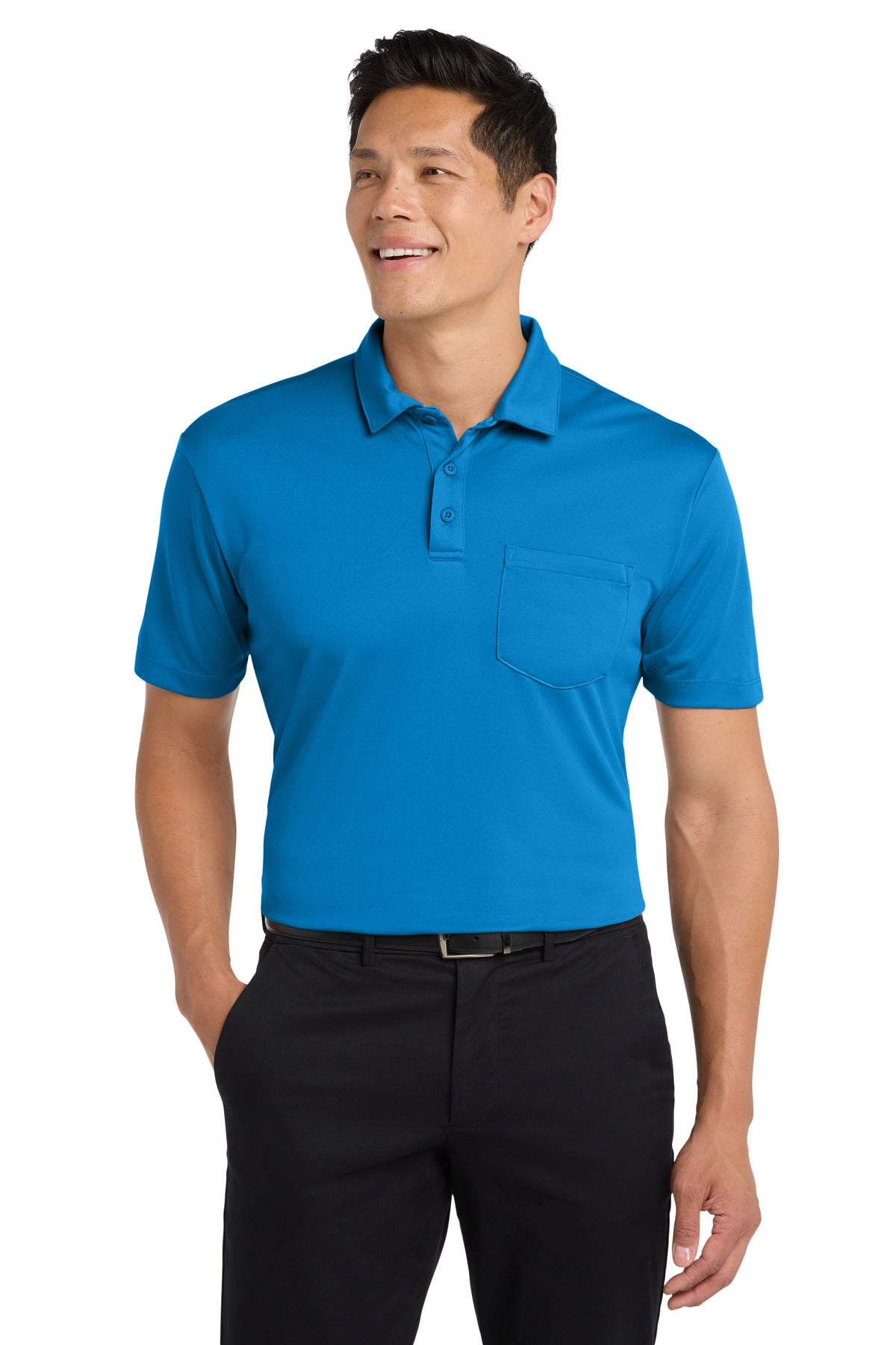 port authority ®  silk touch™ performance pocket polo. k540p