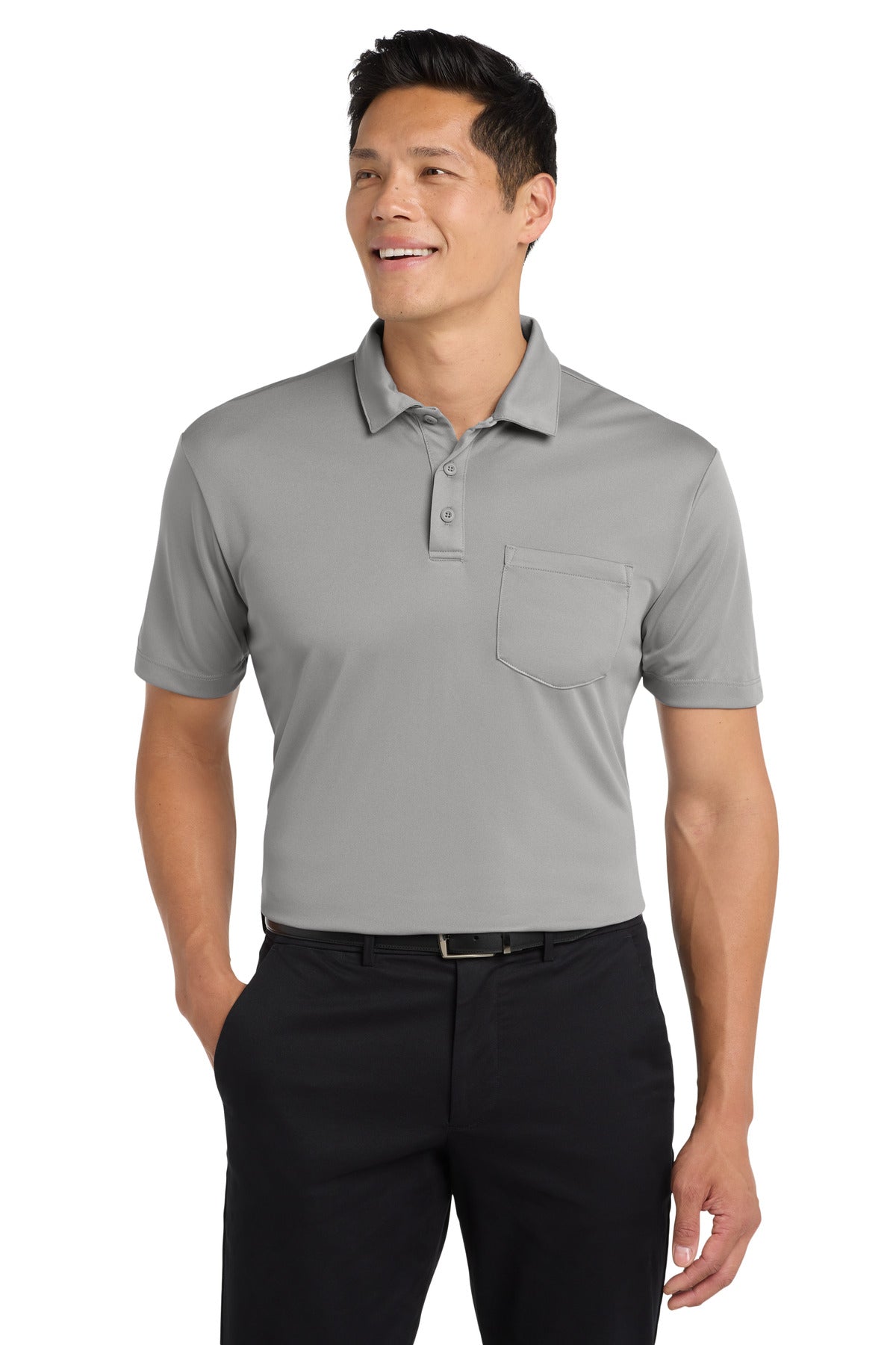 port authority ®  silk touch™ performance pocket polo. k540p