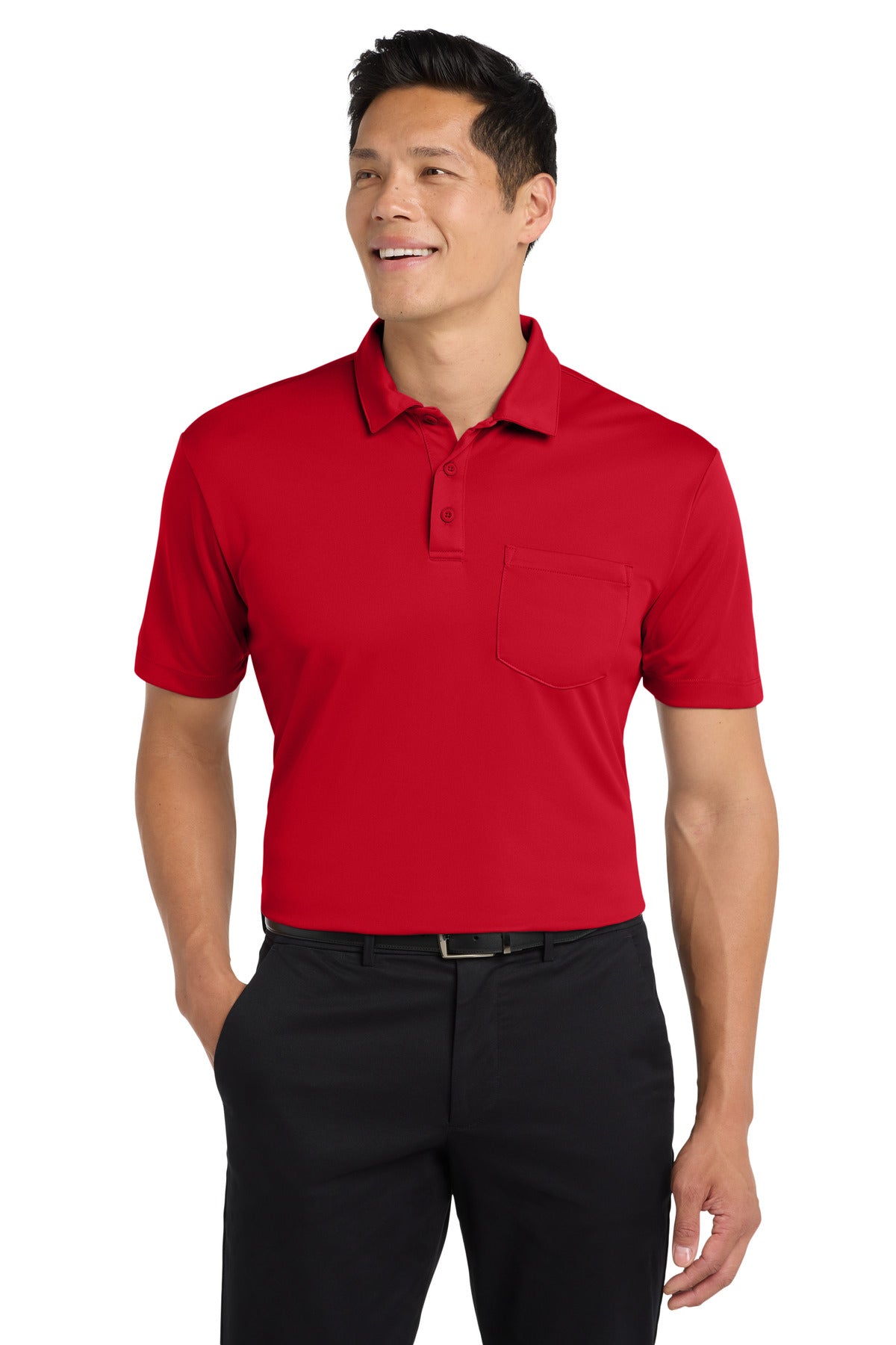 port authority ®  silk touch™ performance pocket polo. k540p