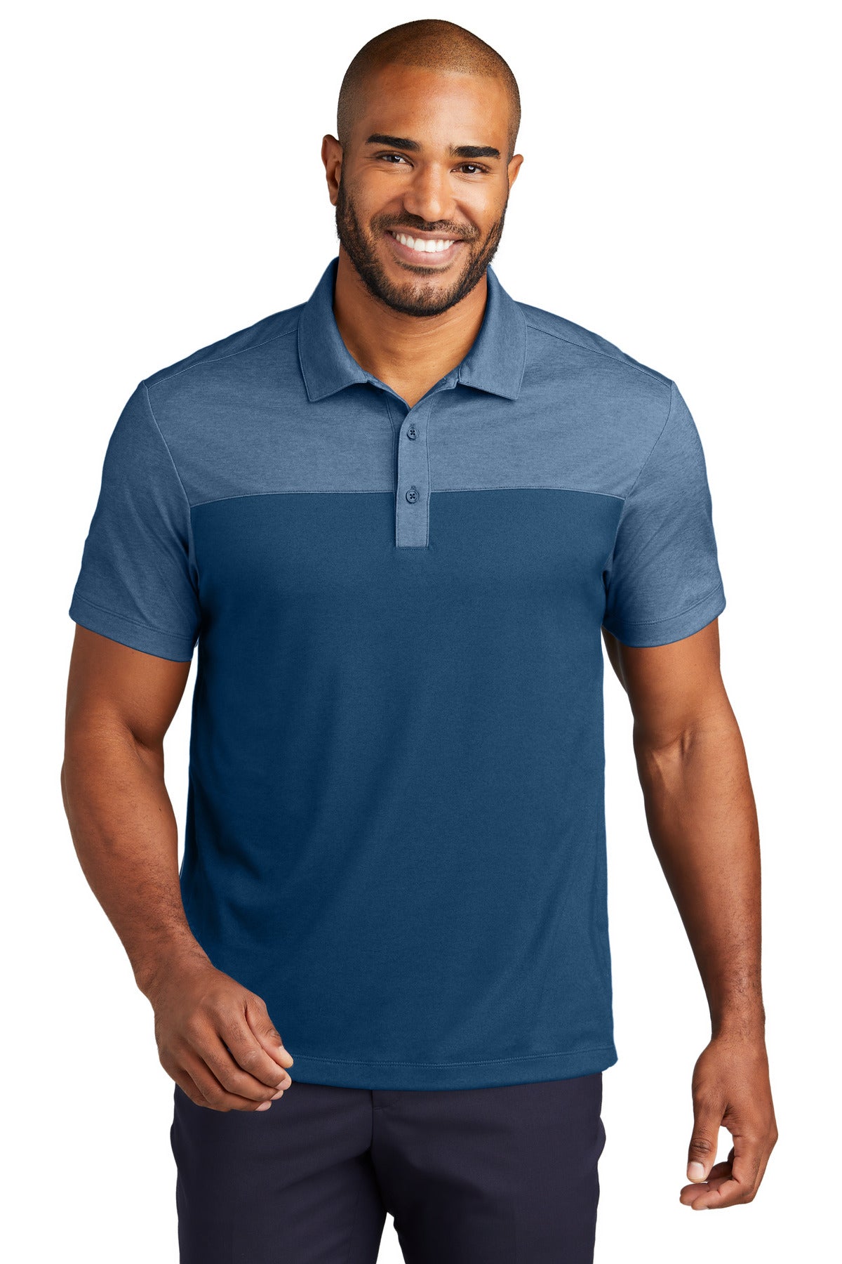 port authority ®  fine pique blend blocked polo k831