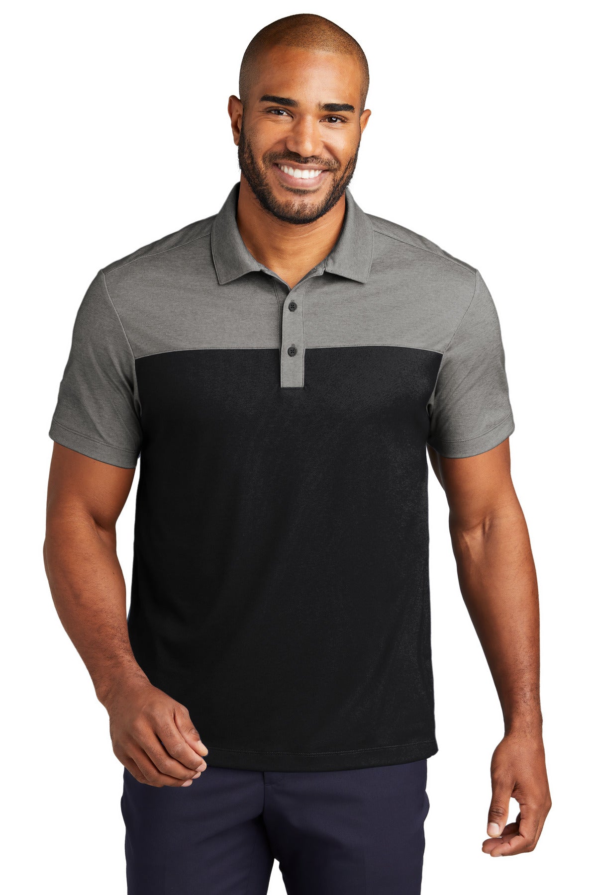 port authority ®  fine pique blend blocked polo k831